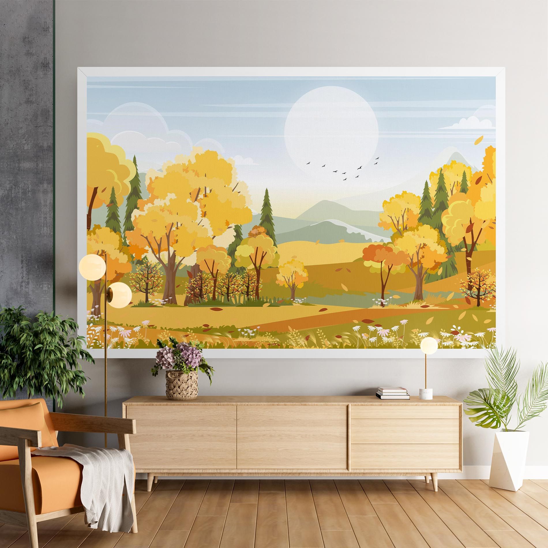 Autumn Yellow View mockup 9