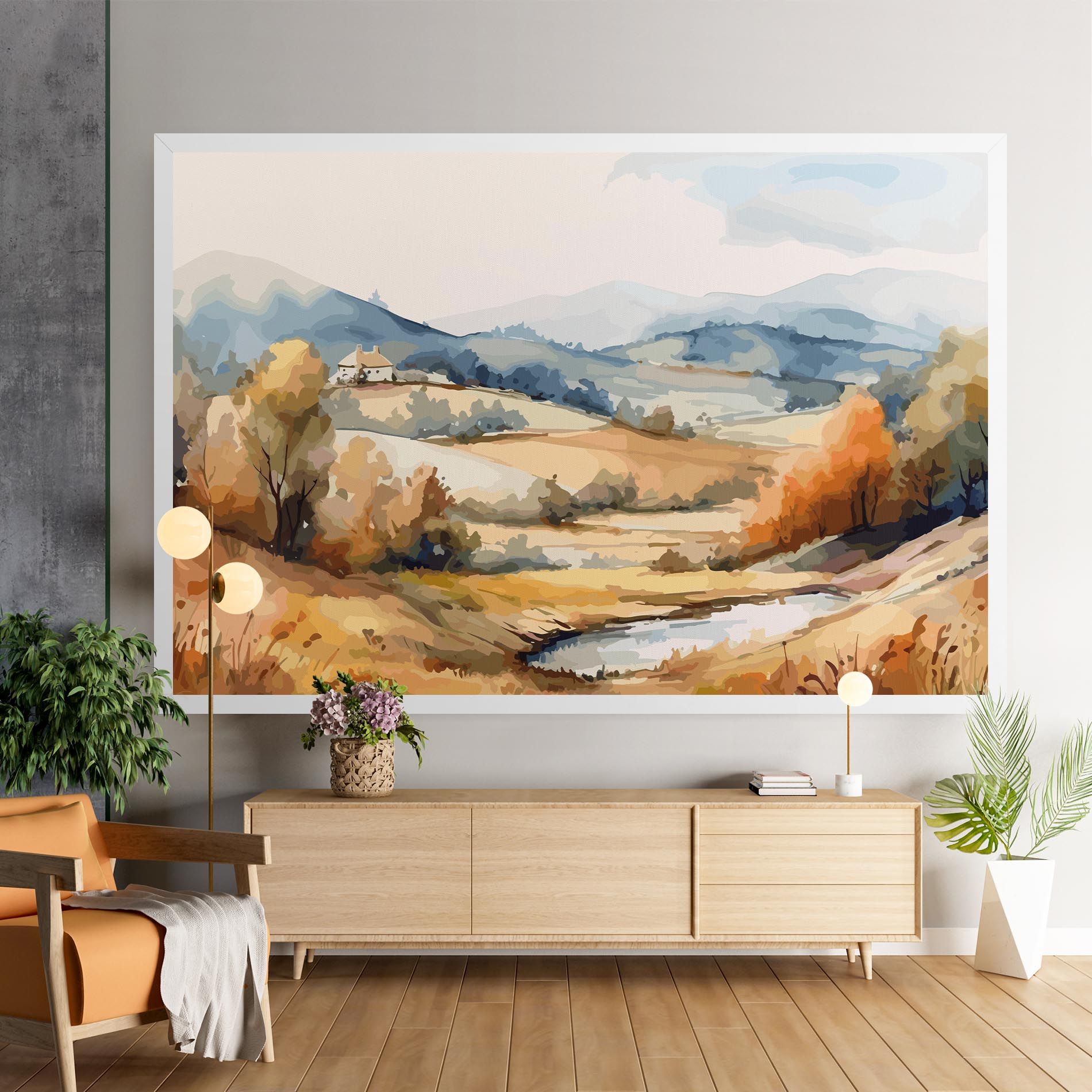 Blue Orange Autumn mockup 9