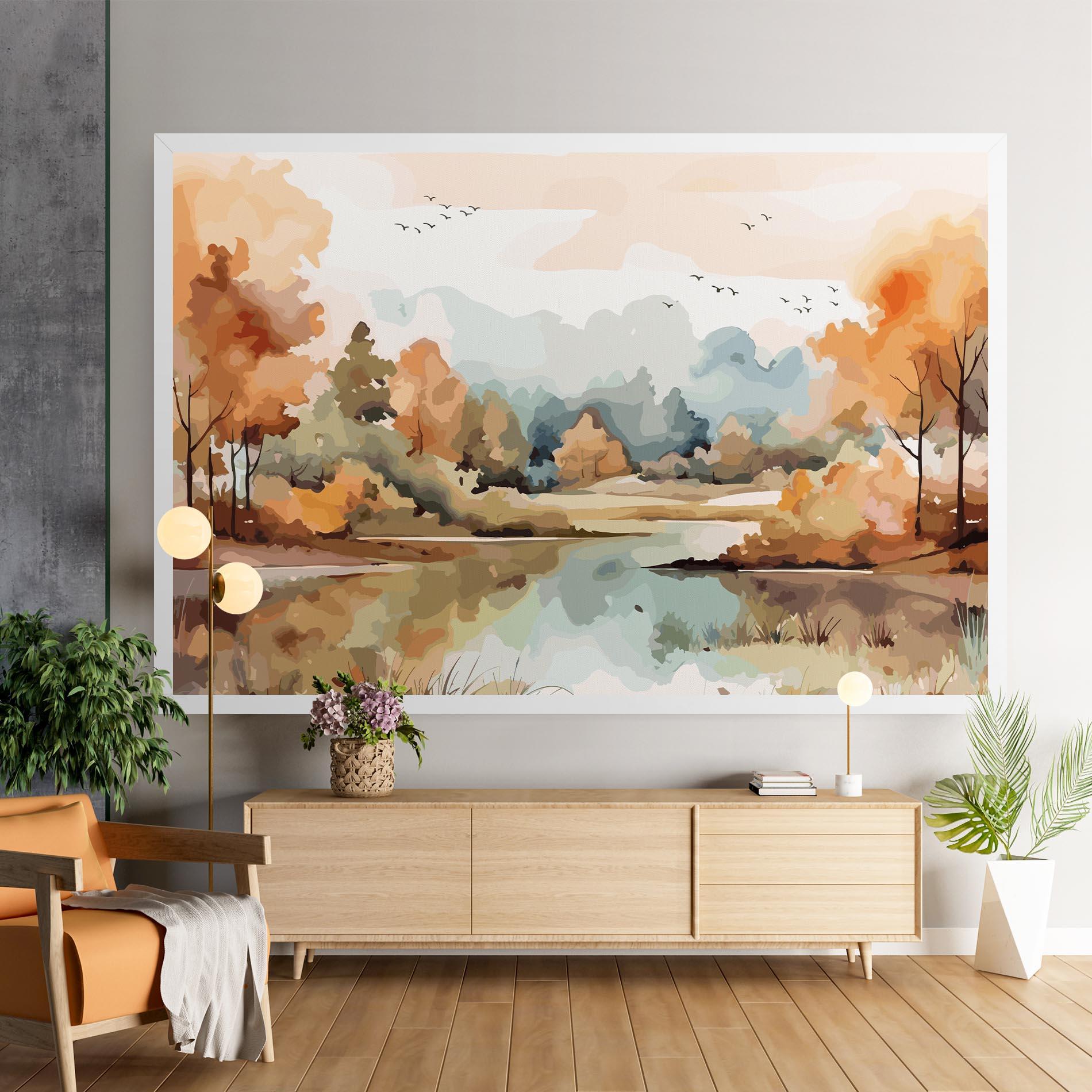 Tablou Canvas Watercolor Autumn mockup 9