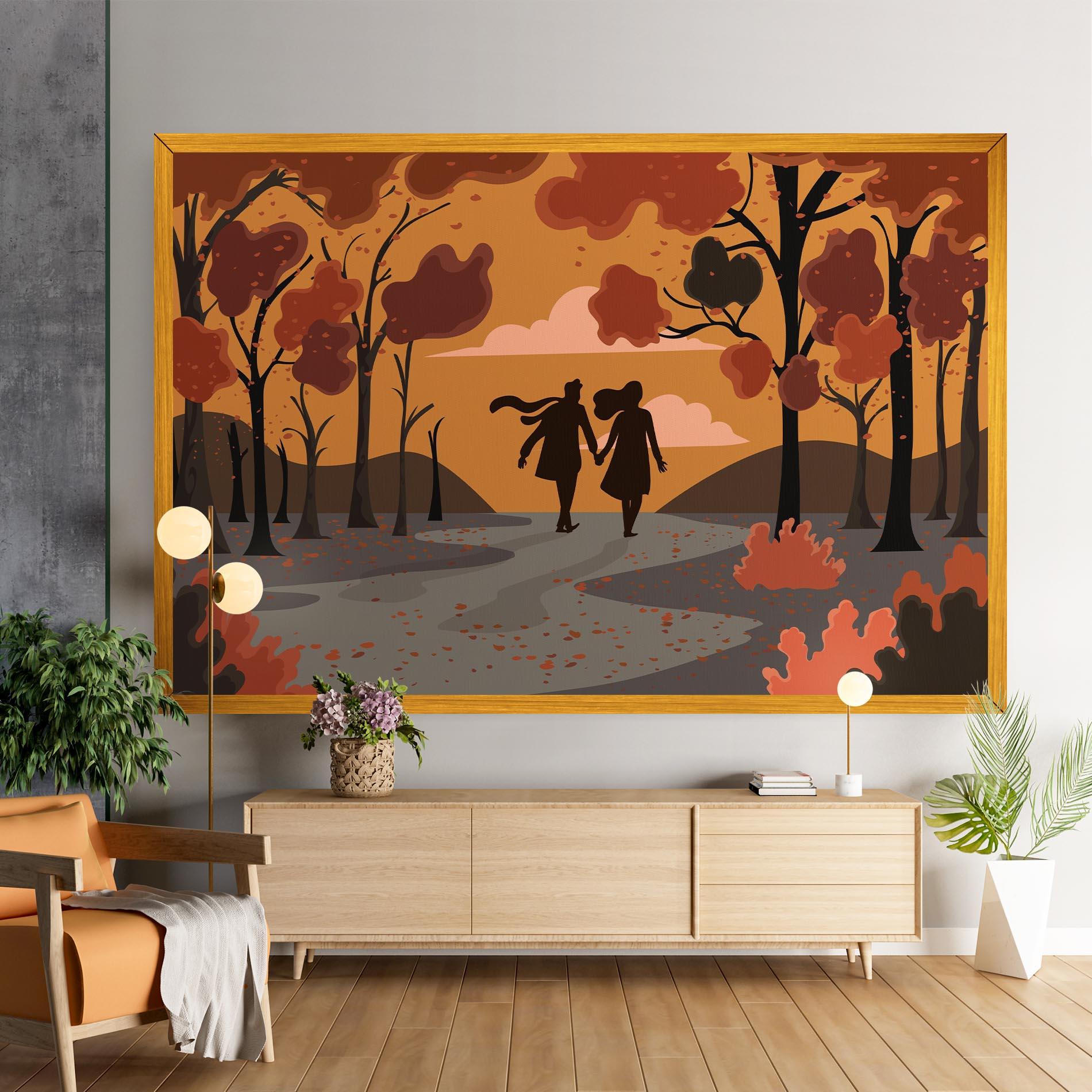 Tablou Canvas Autumn Couple mockup 9
