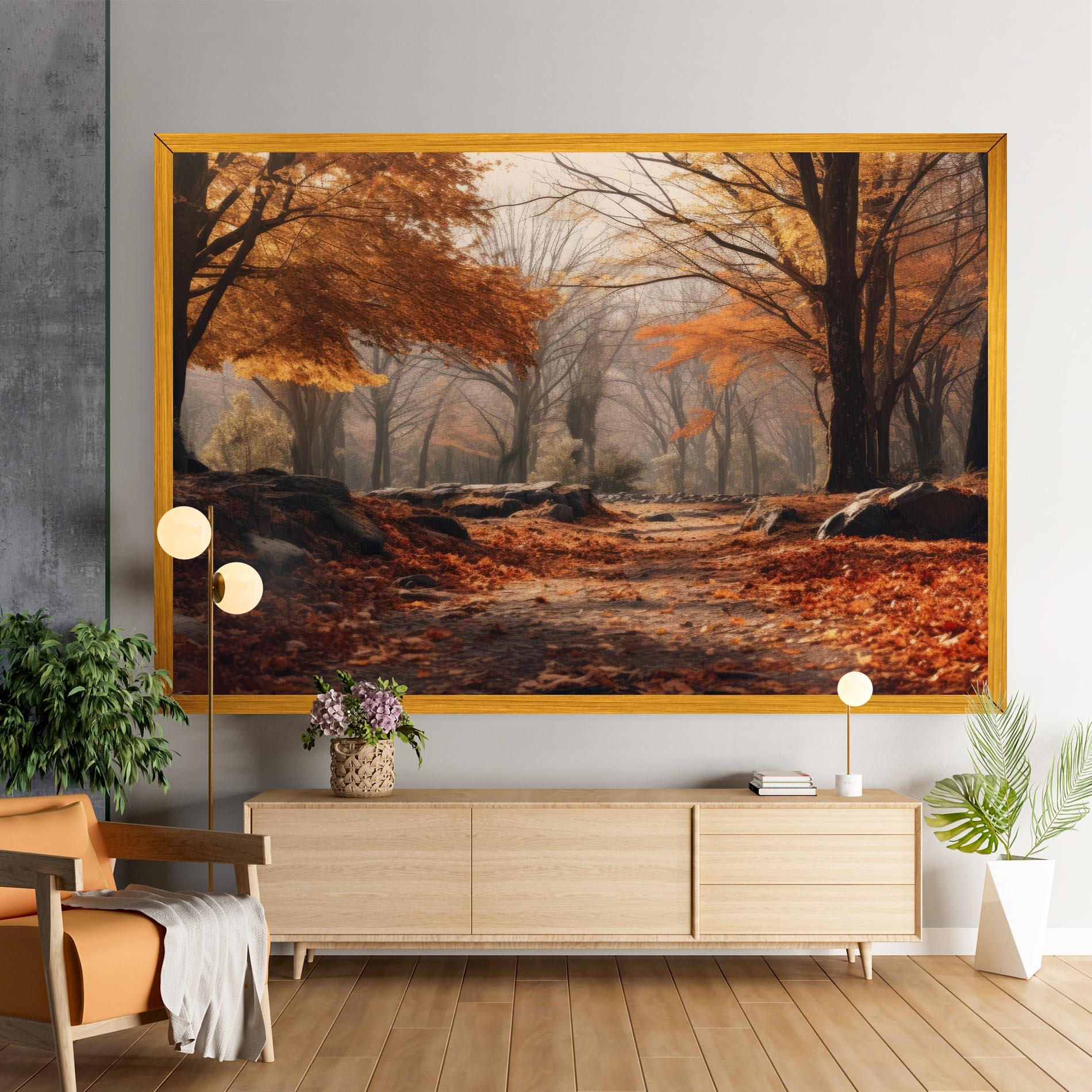 Tablou Canvas Autumn Forest mockup 9