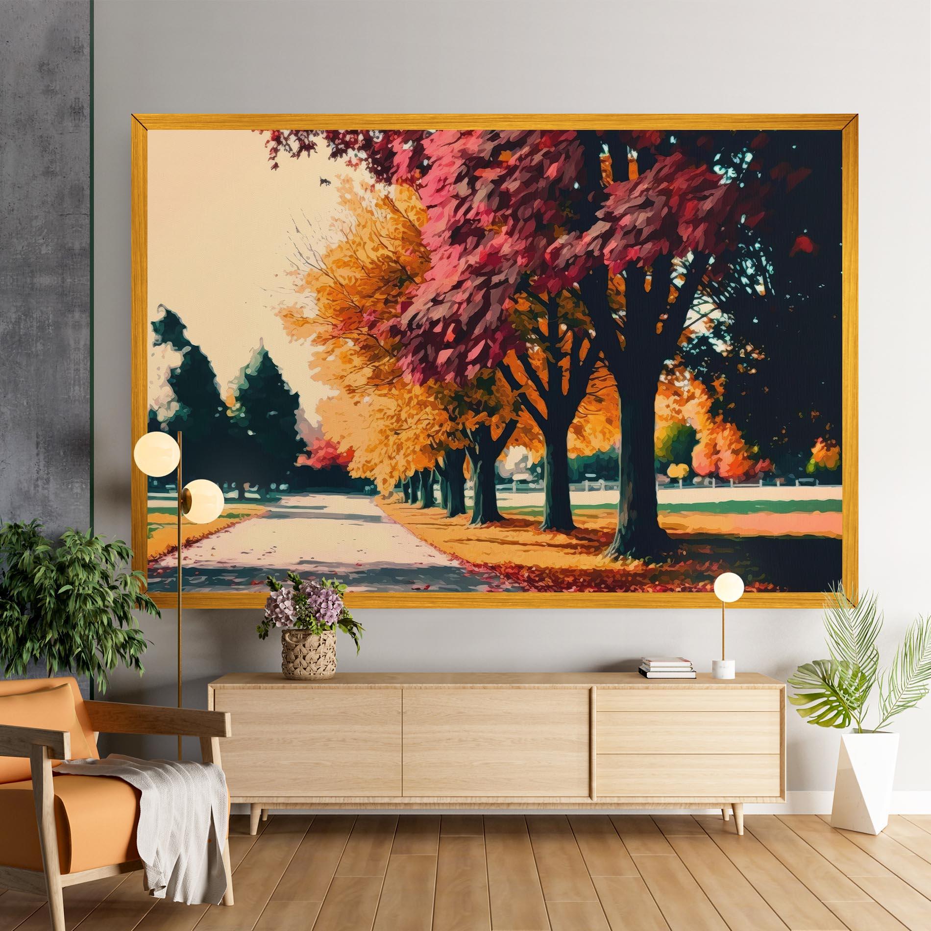 Tablou Canvas Autumn Park mockup 9