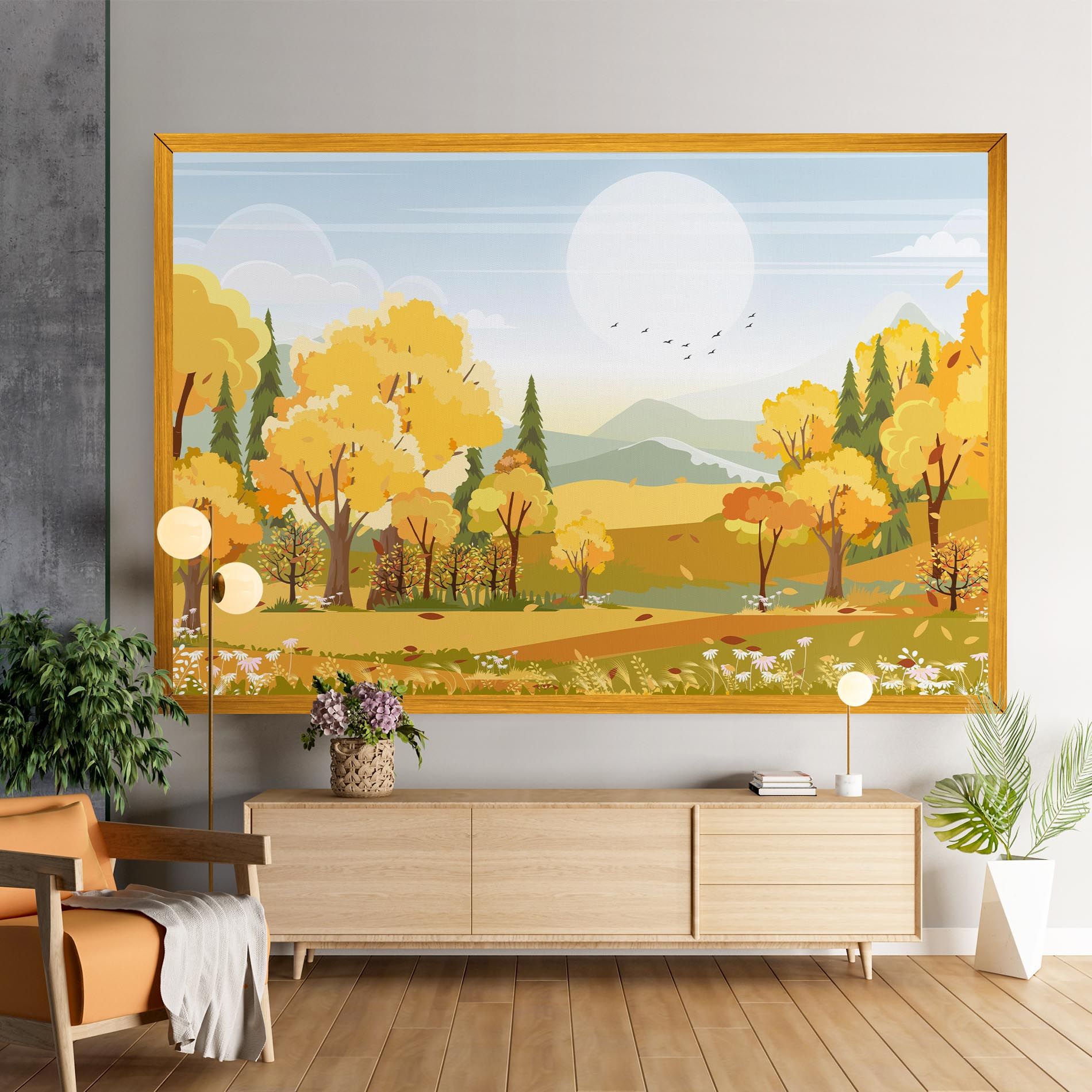 Autumn Yellow View mockup 9