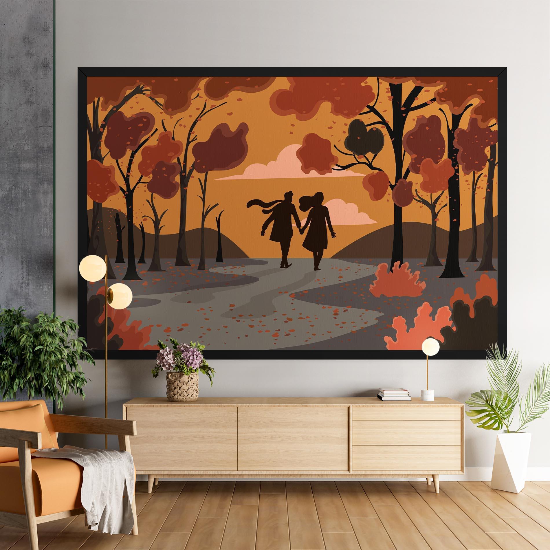 Tablou Canvas Autumn Couple mockup 9