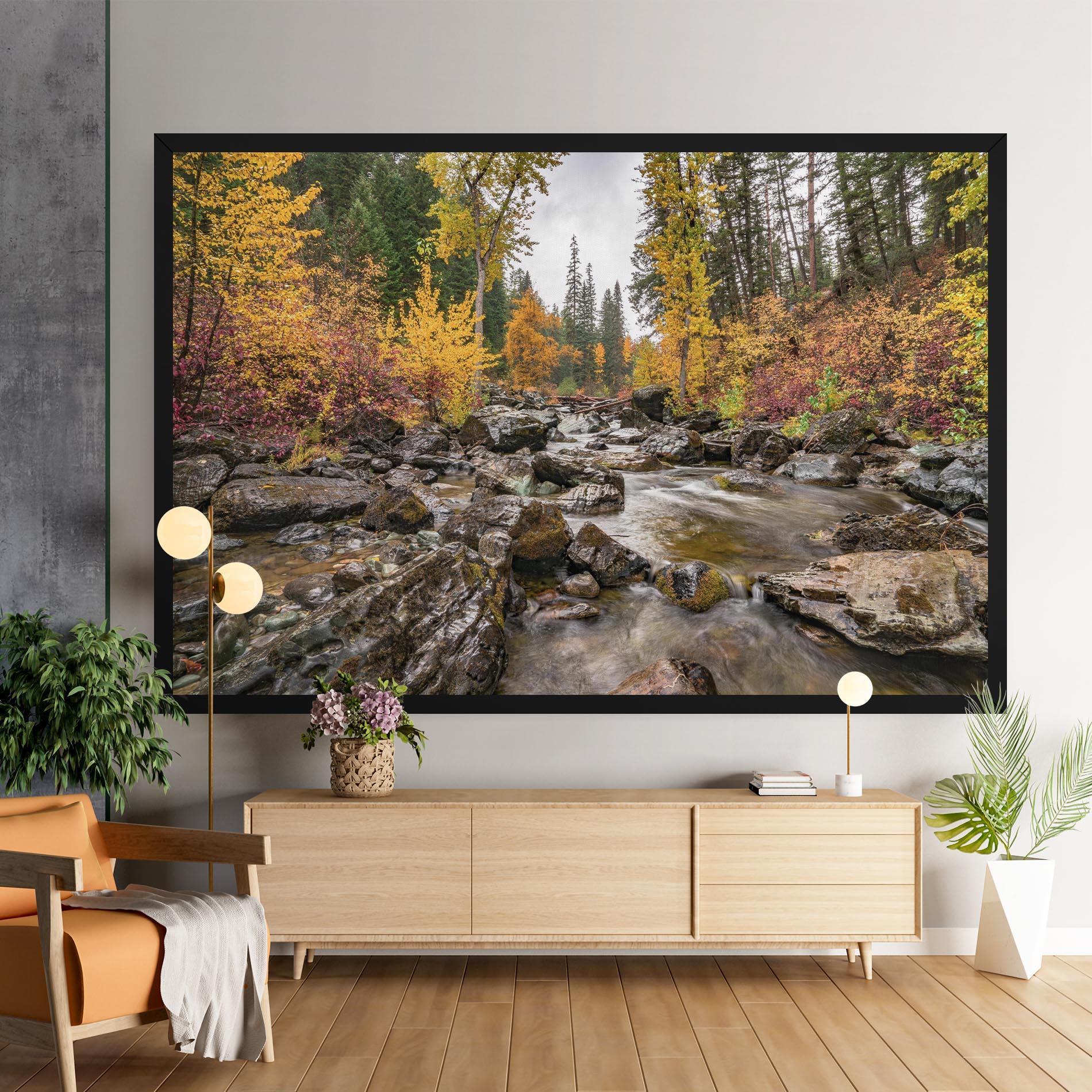 Tablou Canvas Autumn Stream mockup 9
