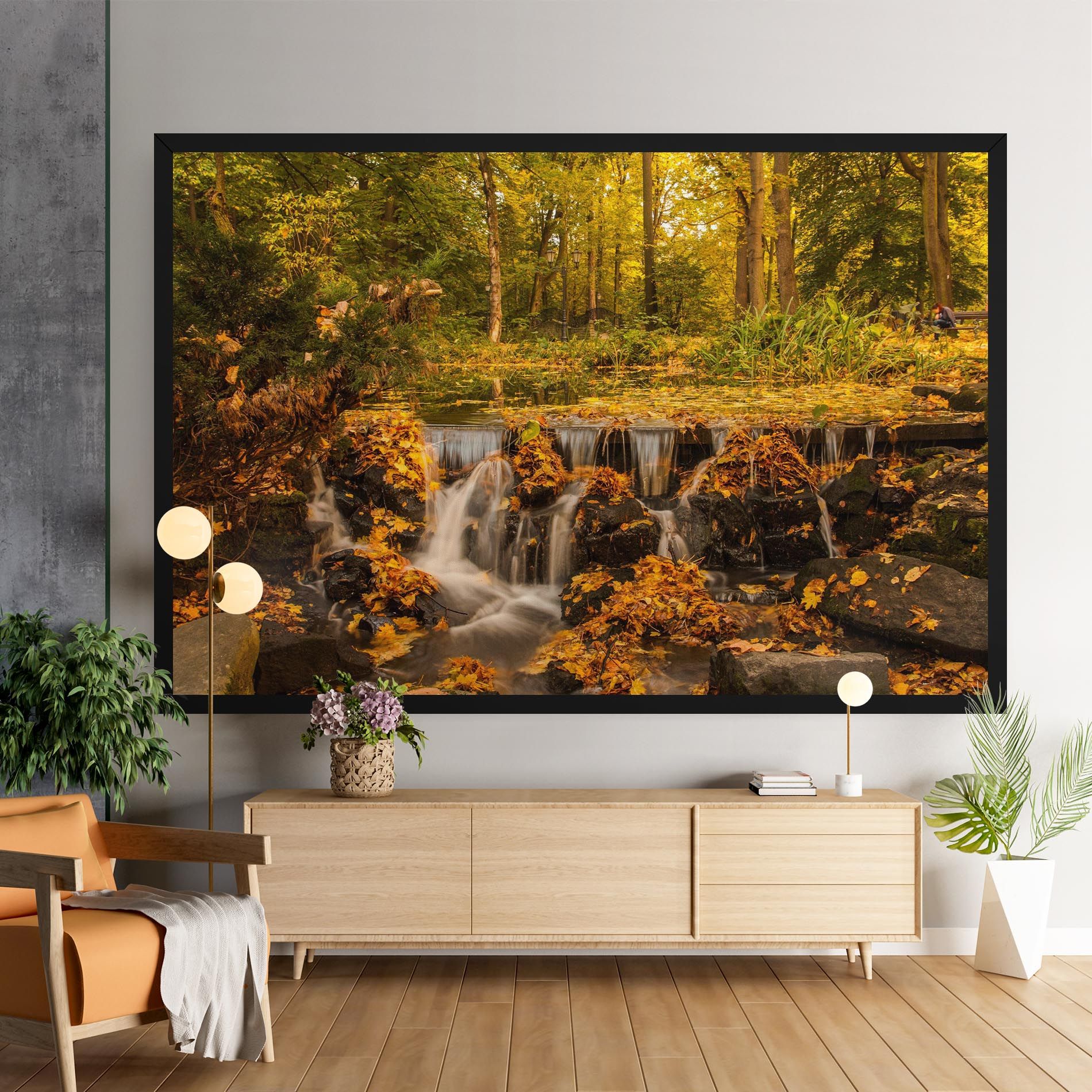 Autumn Waterfall mockup 9