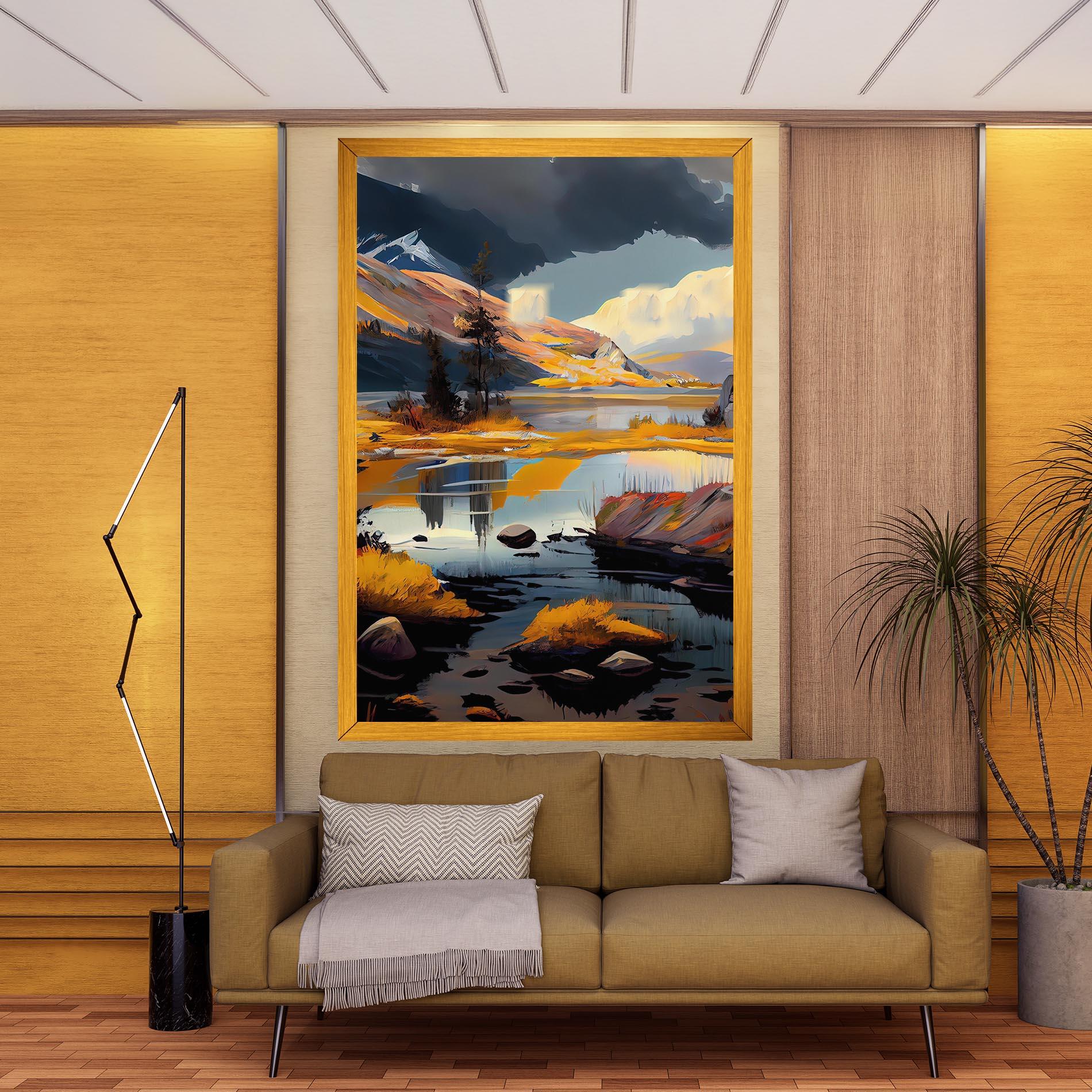 Tablou Canvas Autumn Landscape mockup 9