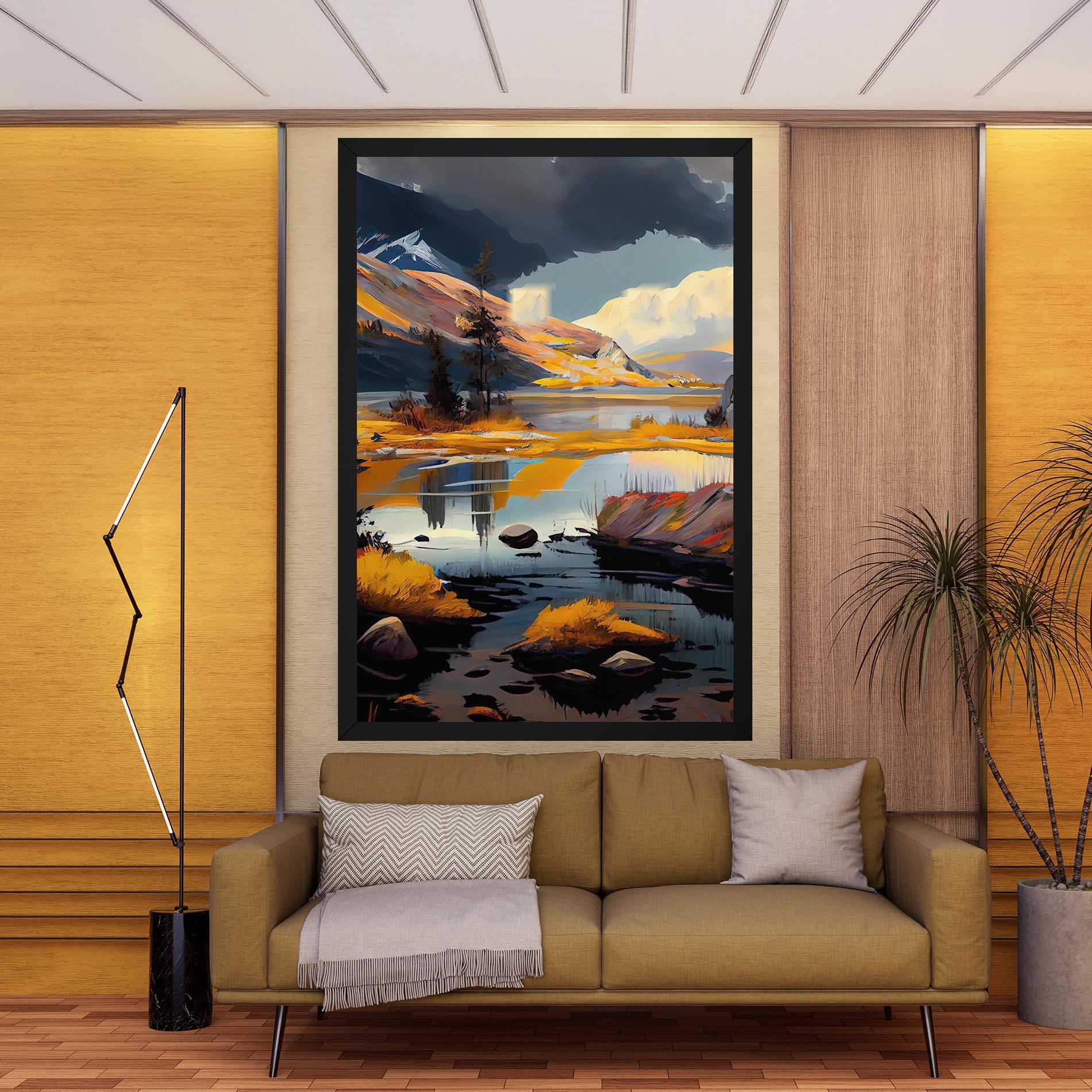 Tablou Canvas Autumn Landscape mockup 9