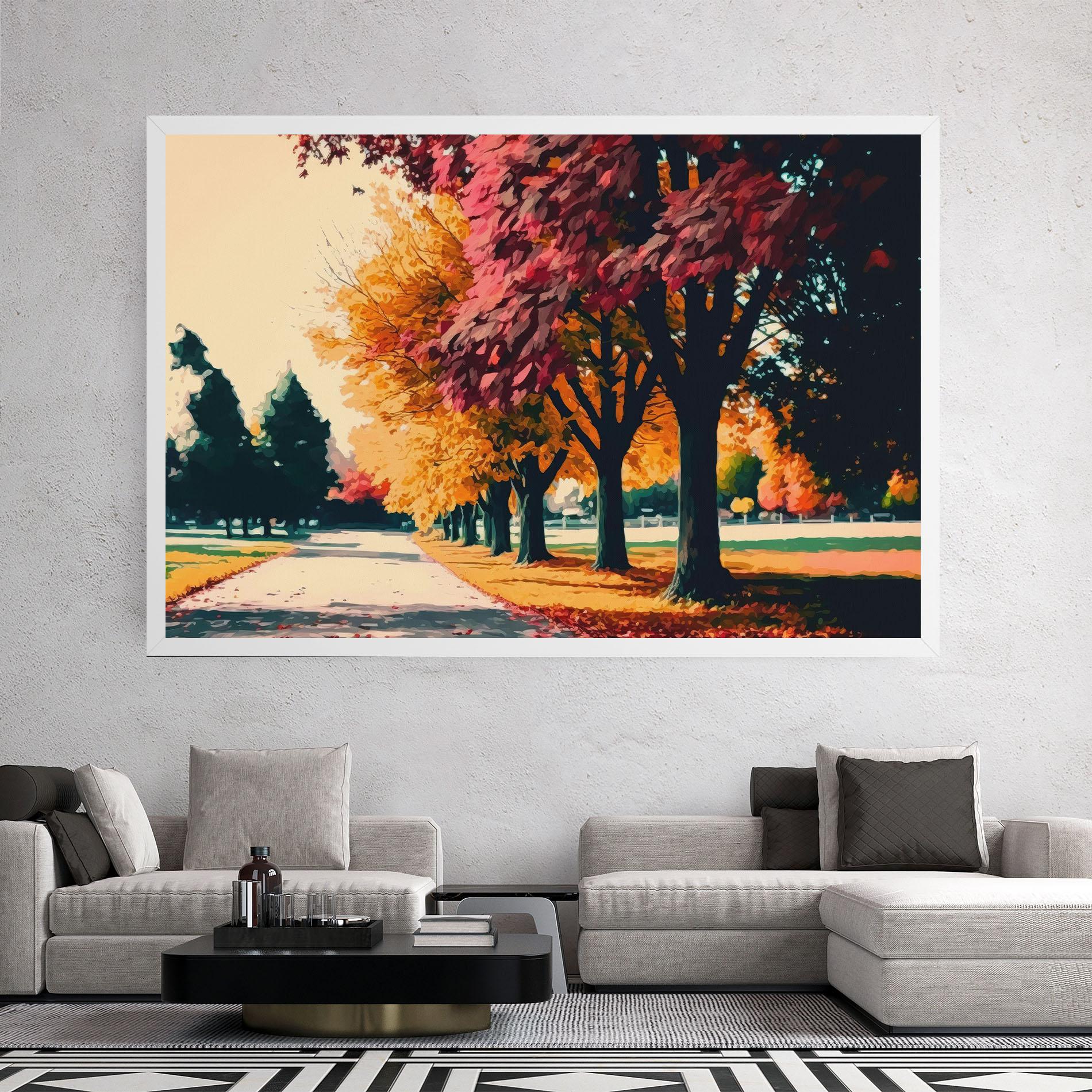 Tablou Canvas Autumn Park mockup 2