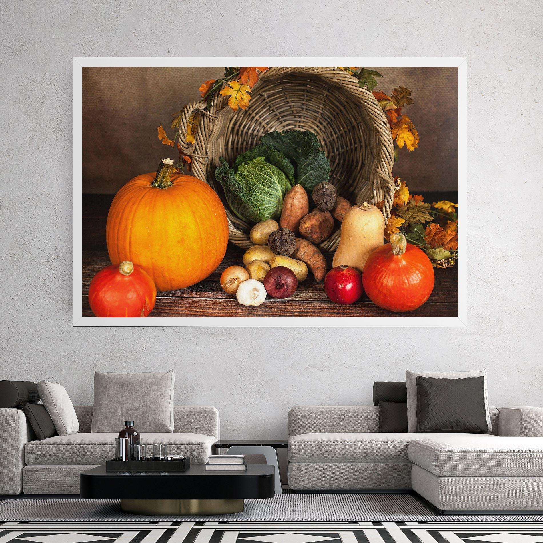 Tablou Canvas Autumn Vegetables mockup 2
