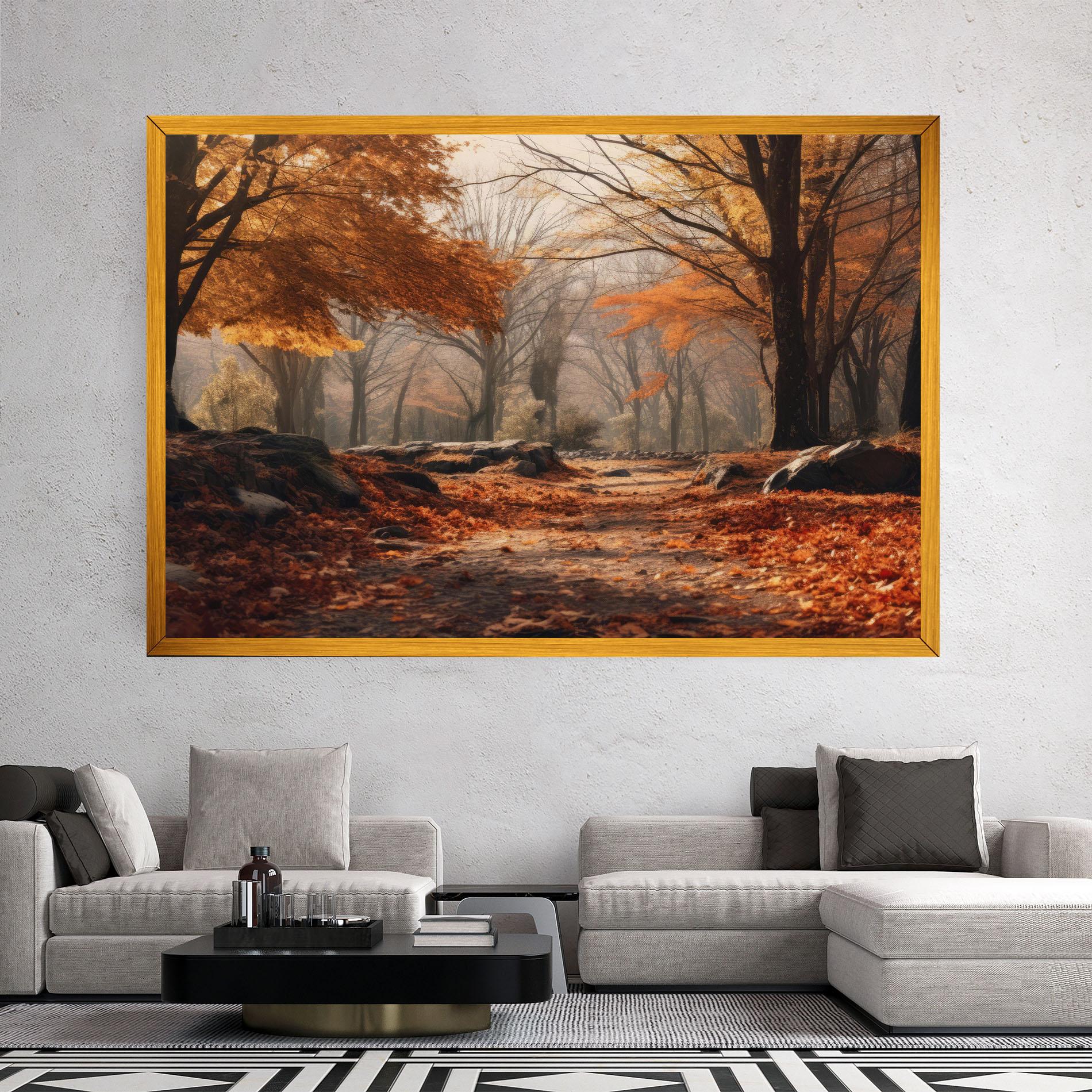 Tablou Canvas Autumn Forest mockup 2