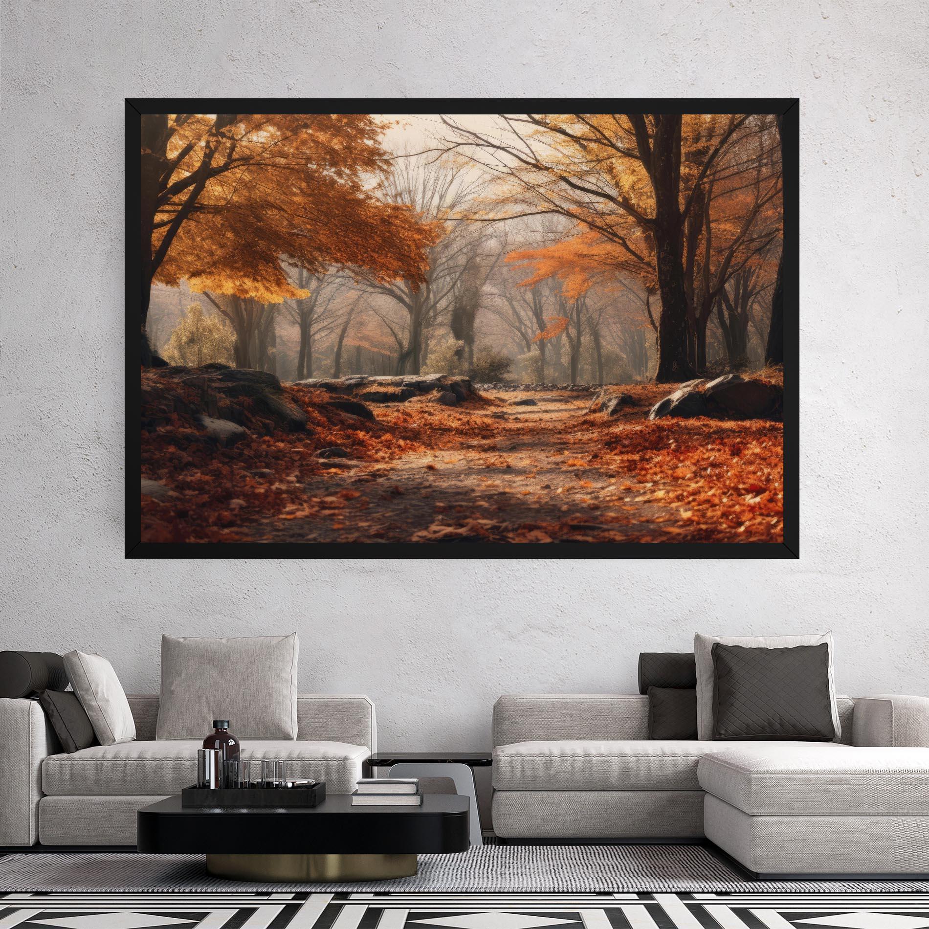 Tablou Canvas Autumn Forest mockup 2