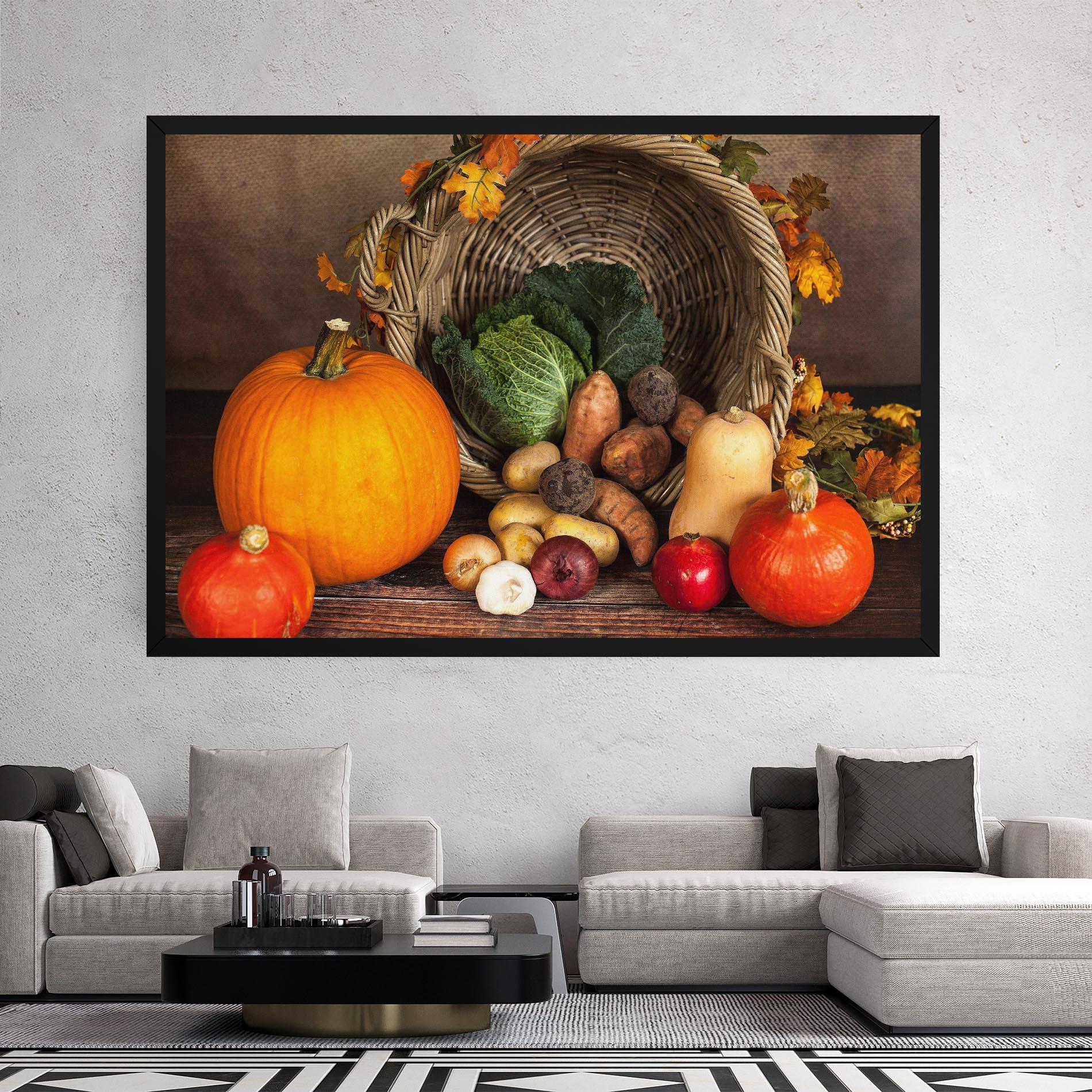 Tablou Canvas Autumn Vegetables mockup 2