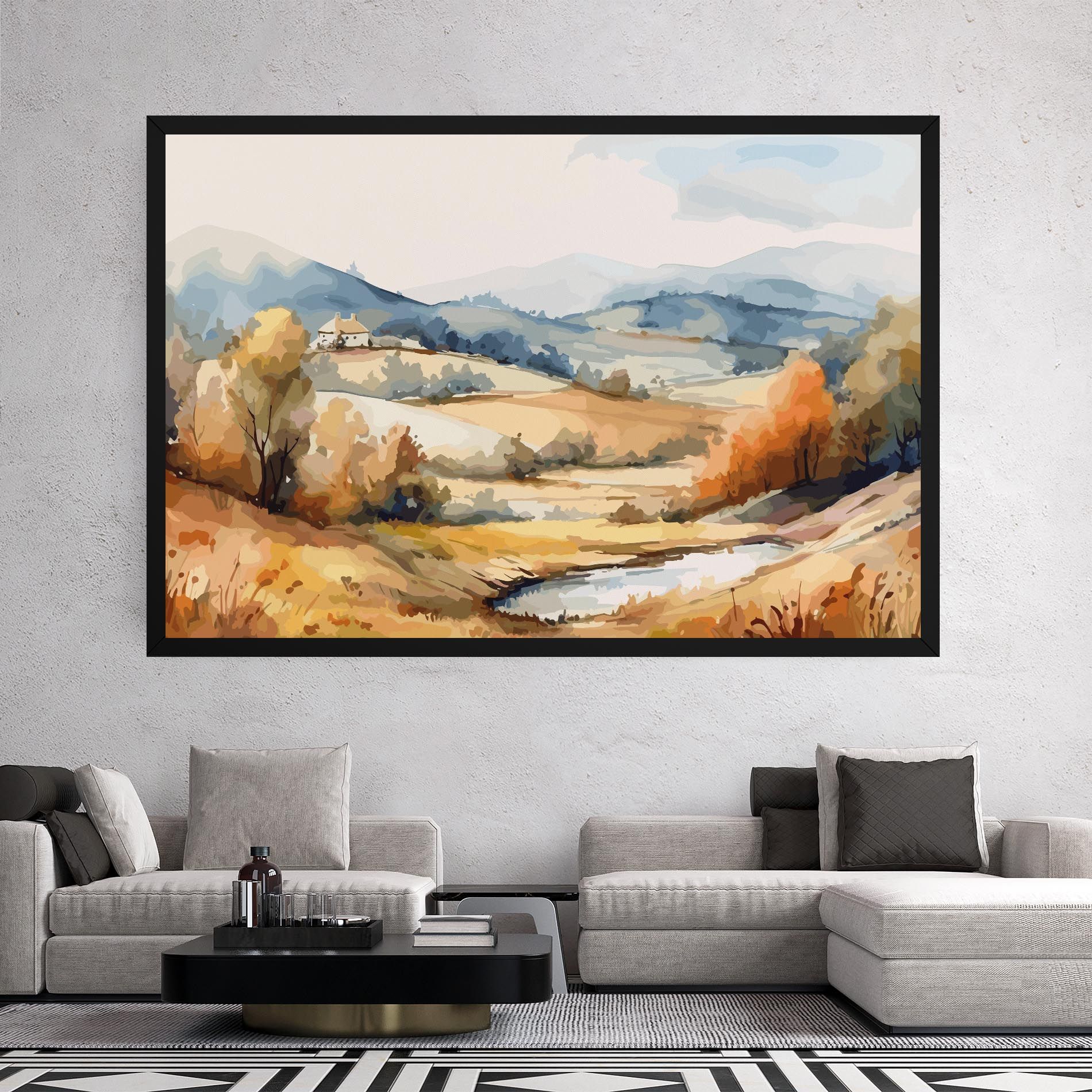 Blue Orange Autumn mockup 2