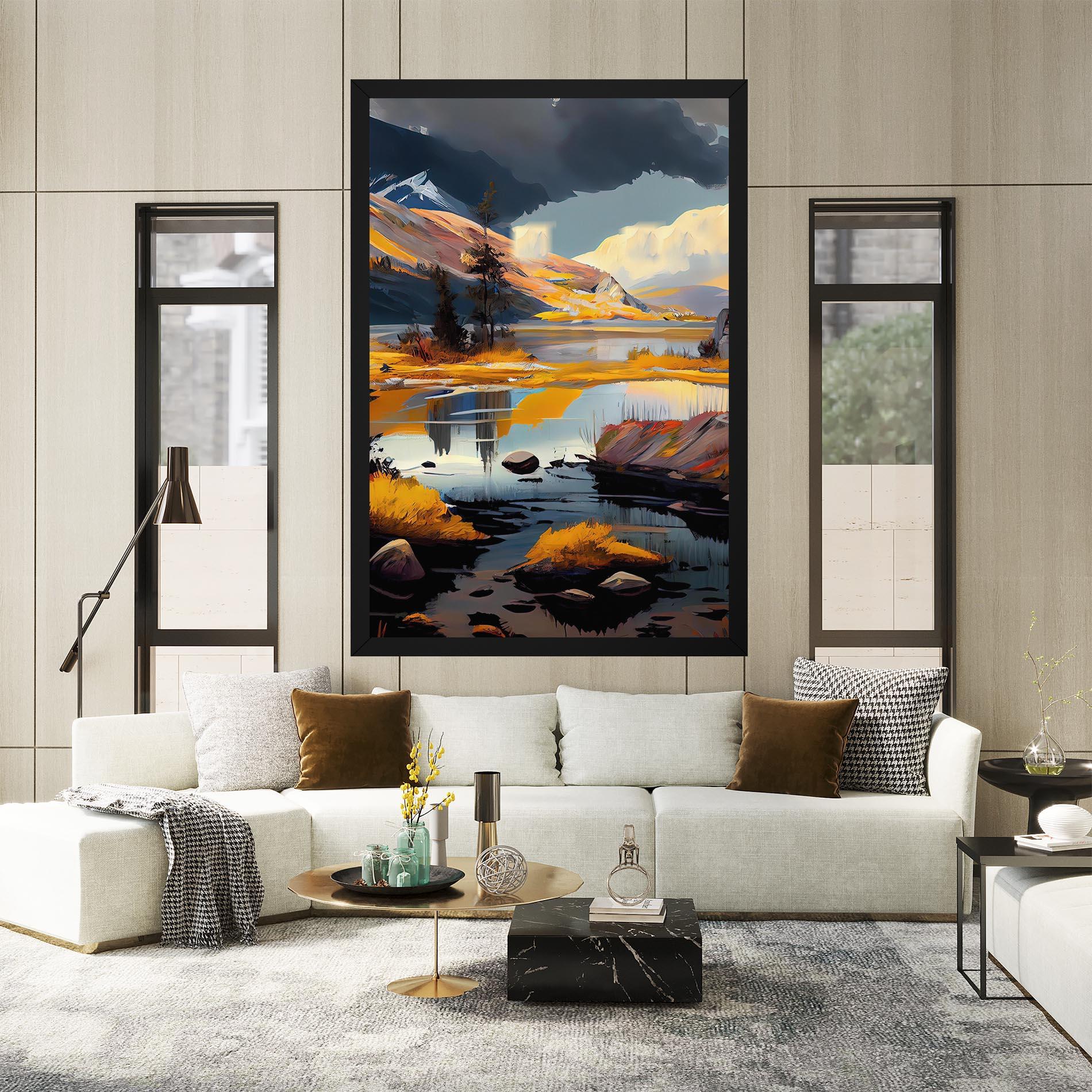 Tablou Canvas Autumn Landscape mockup 2