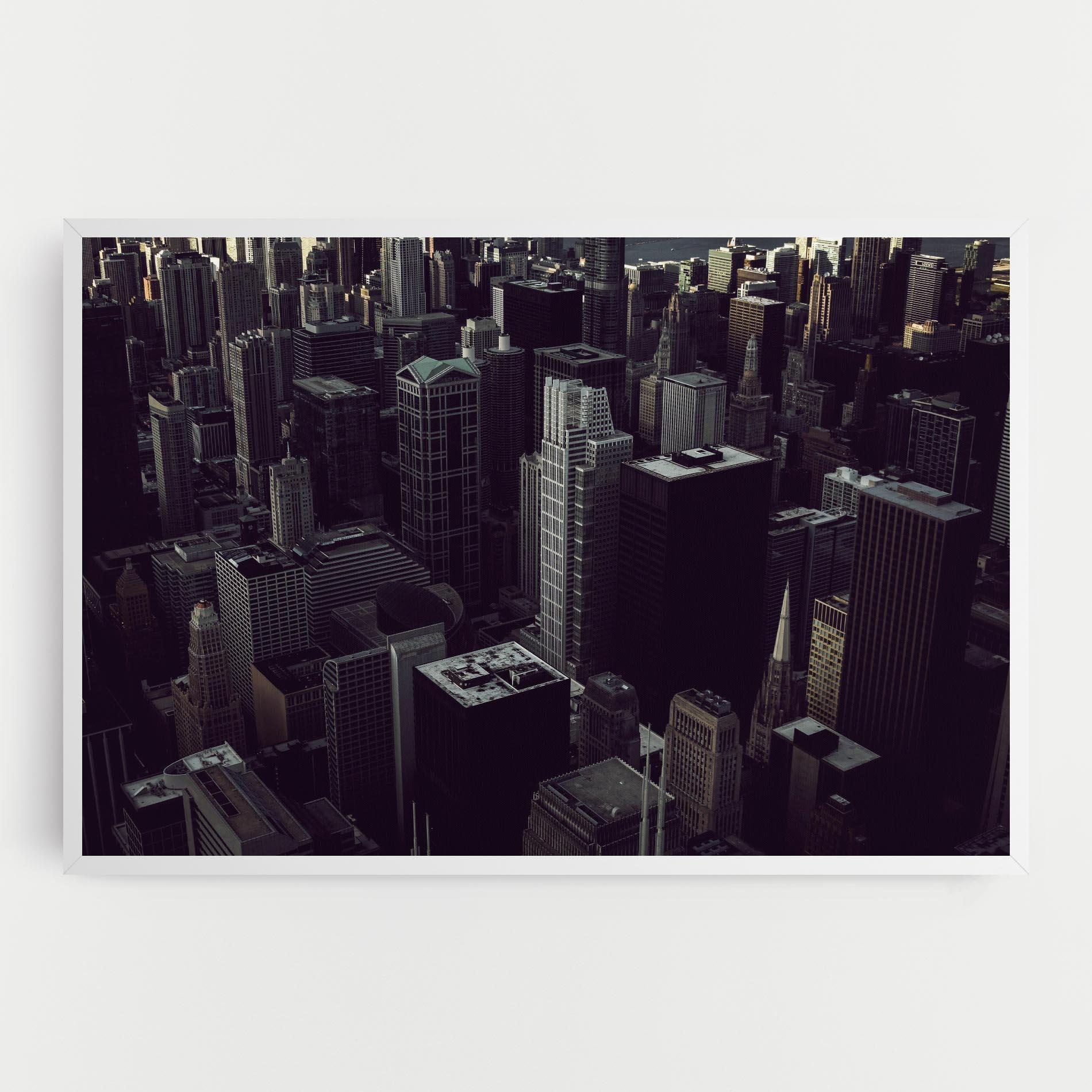 Tablou Canvas Black Cream Building mockup 0