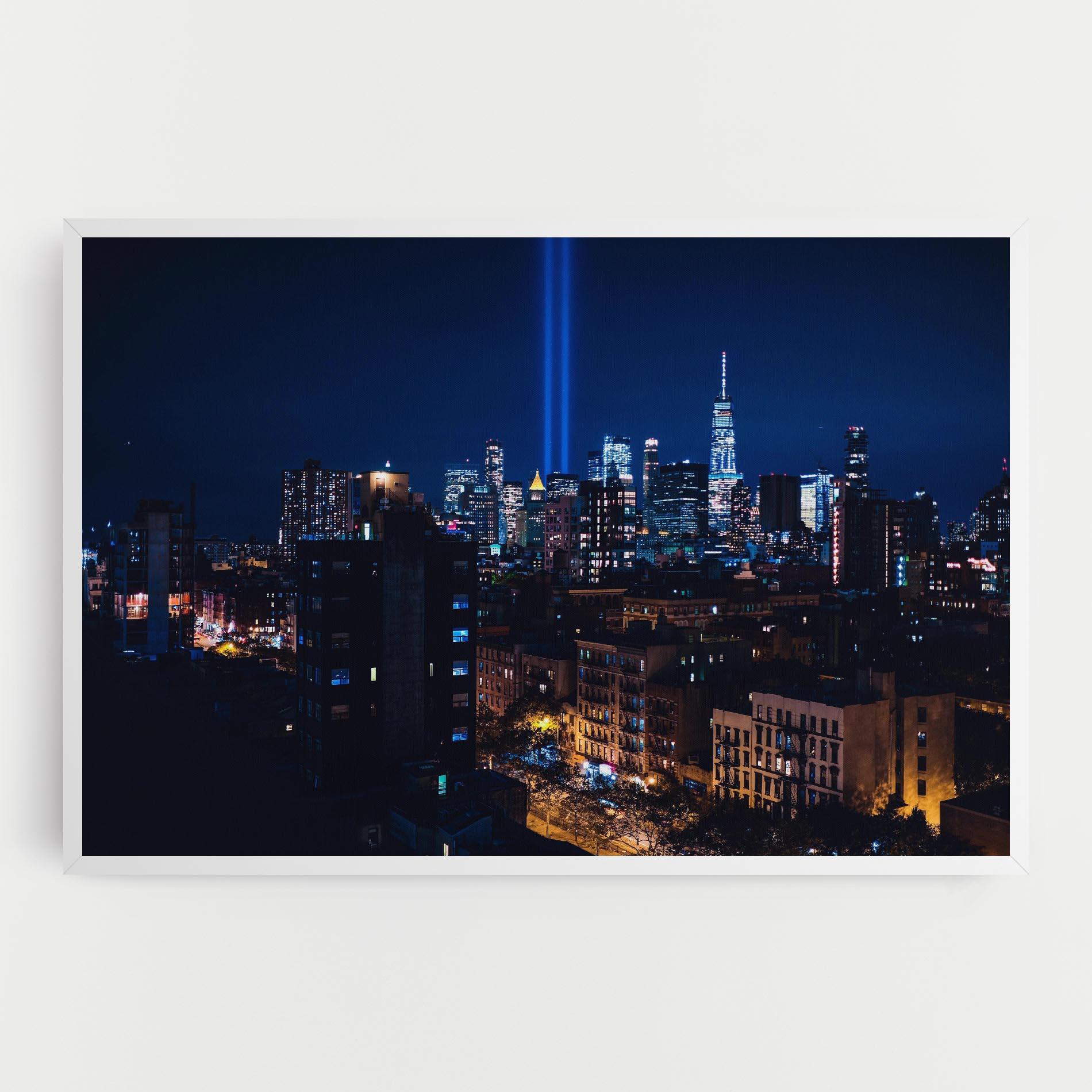 Tablou Canvas Blue Light City mockup 0