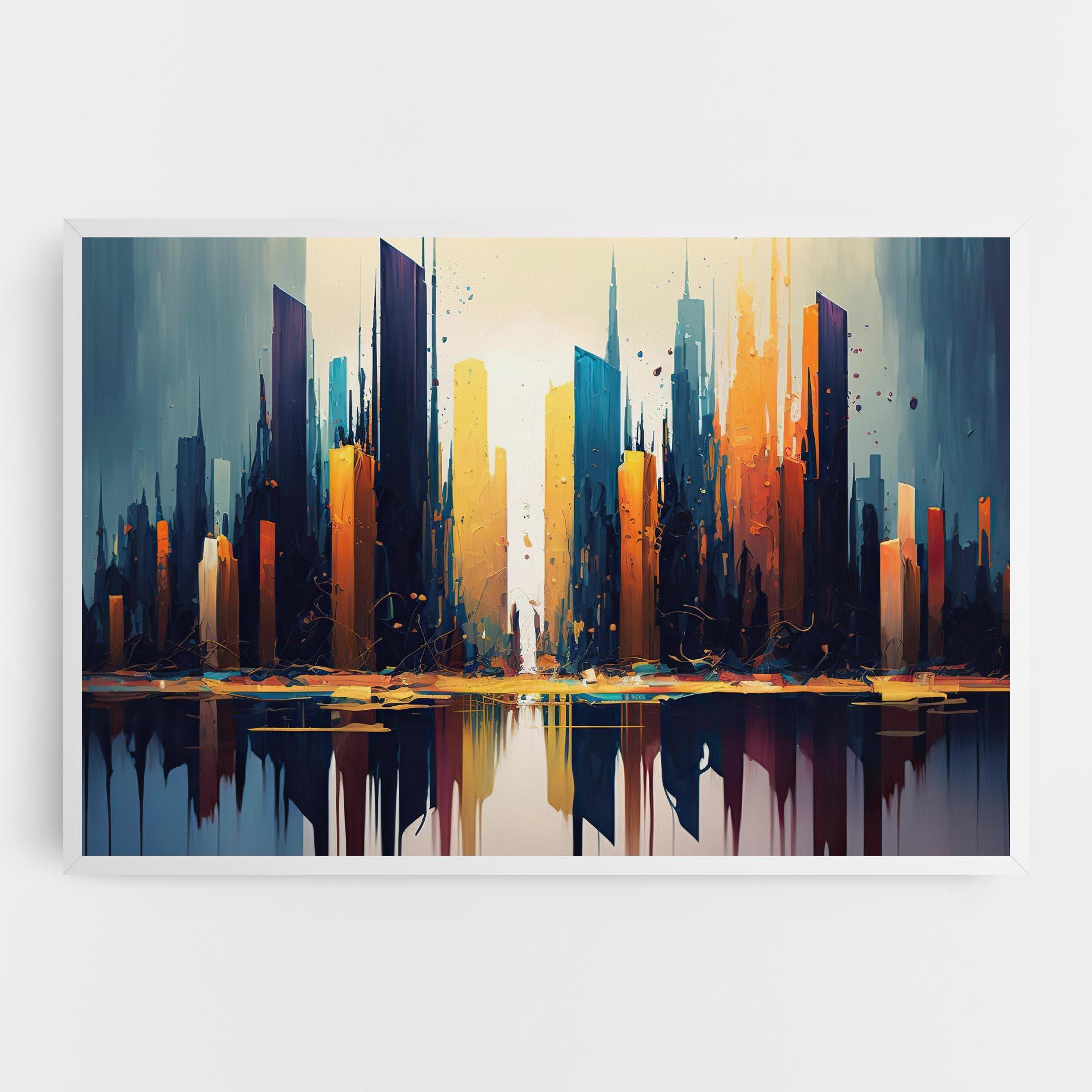 Tablou Canvas City Pain Art mockup 0