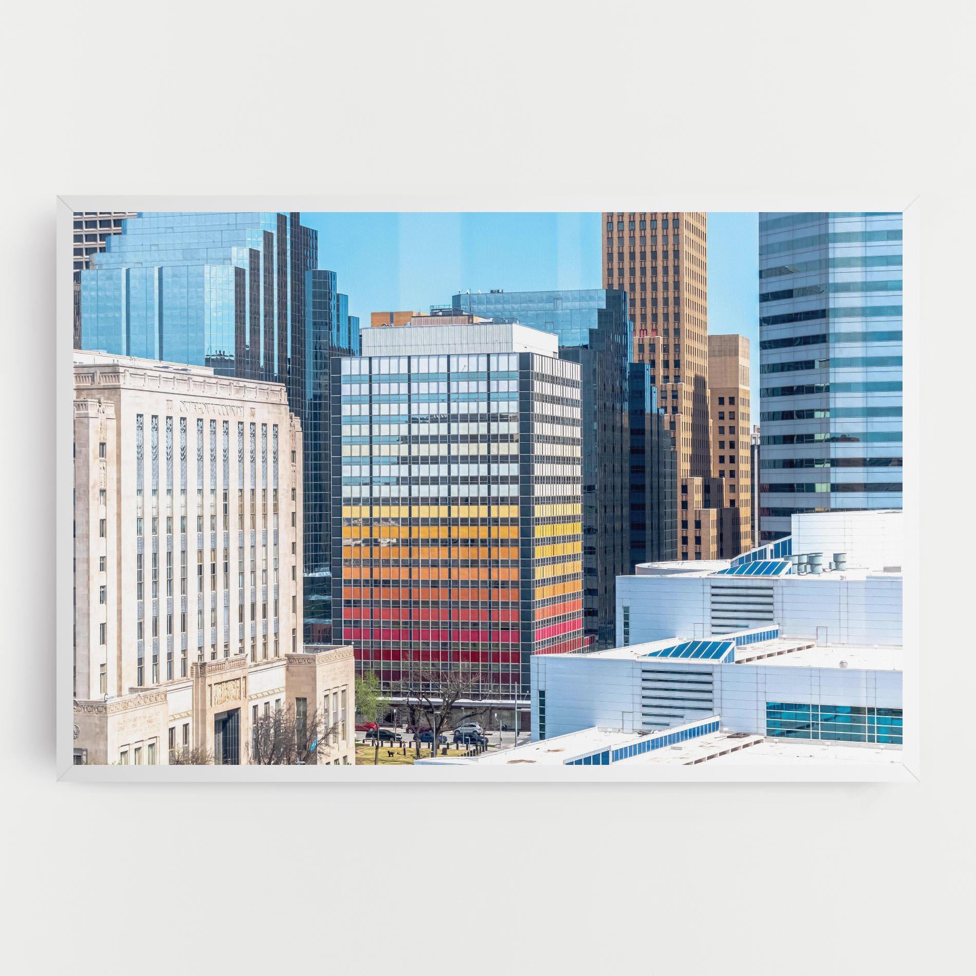 Tablou Canvas Colorful Urban Building mockup 0