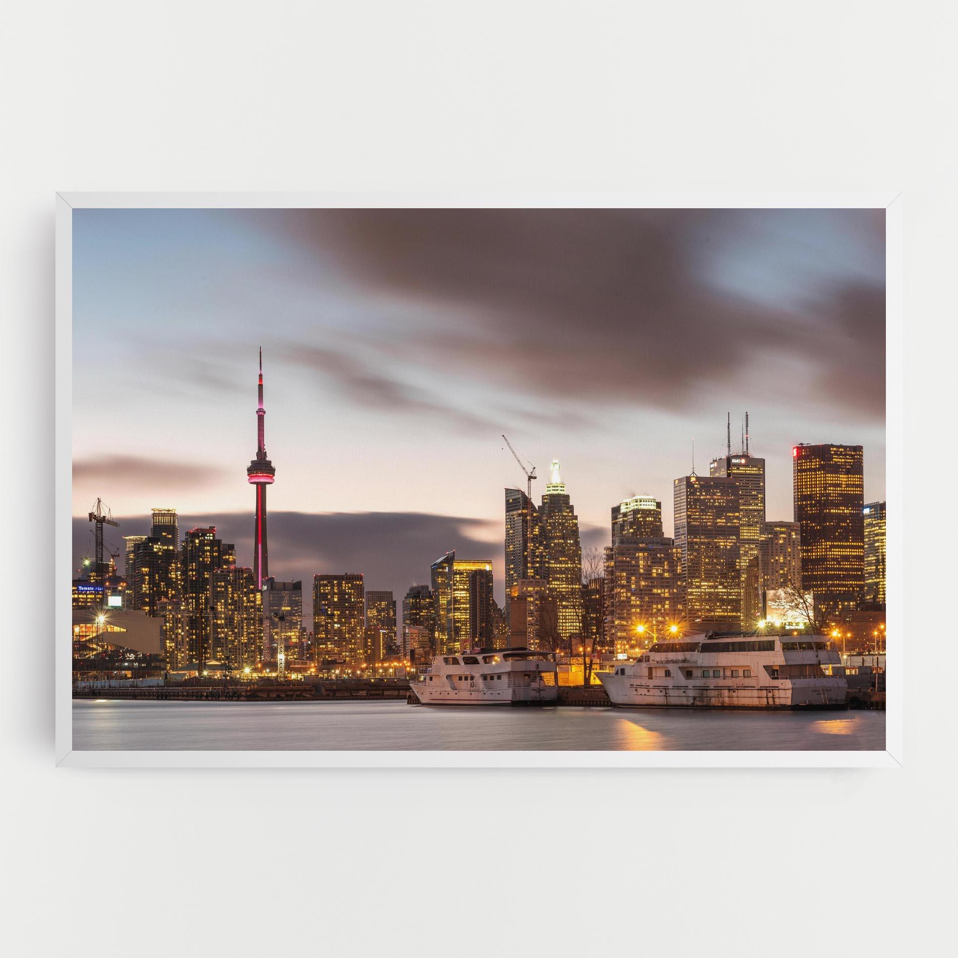 Tablou Canvas Gold Light City mockup 0