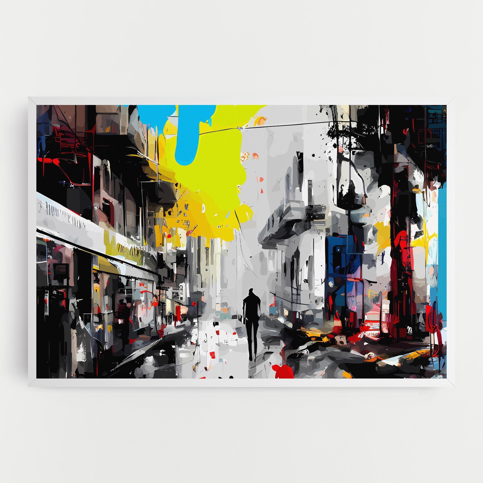 Tablou Canvas Grunge City Art mockup 0