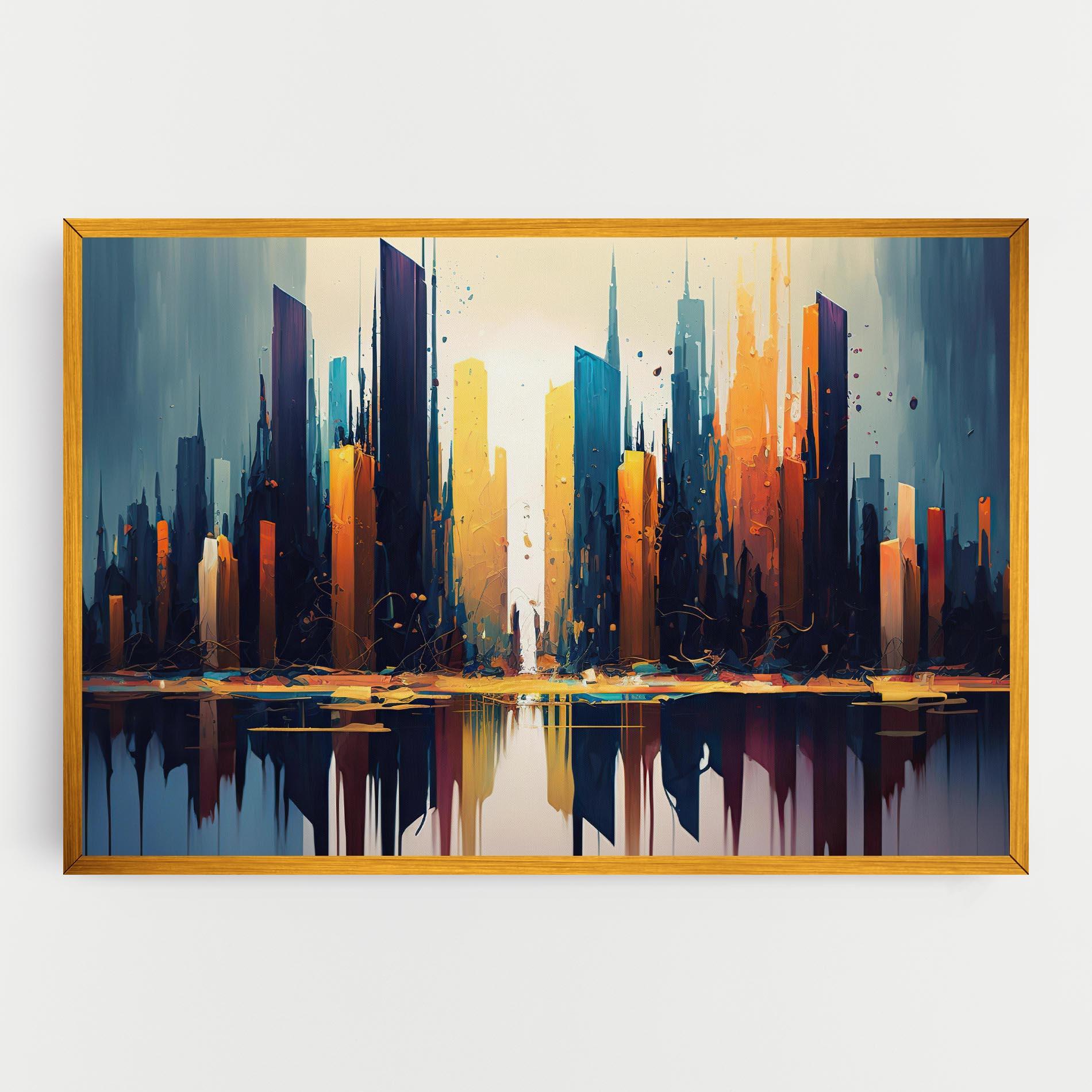 Tablou Canvas City Pain Art mockup 0