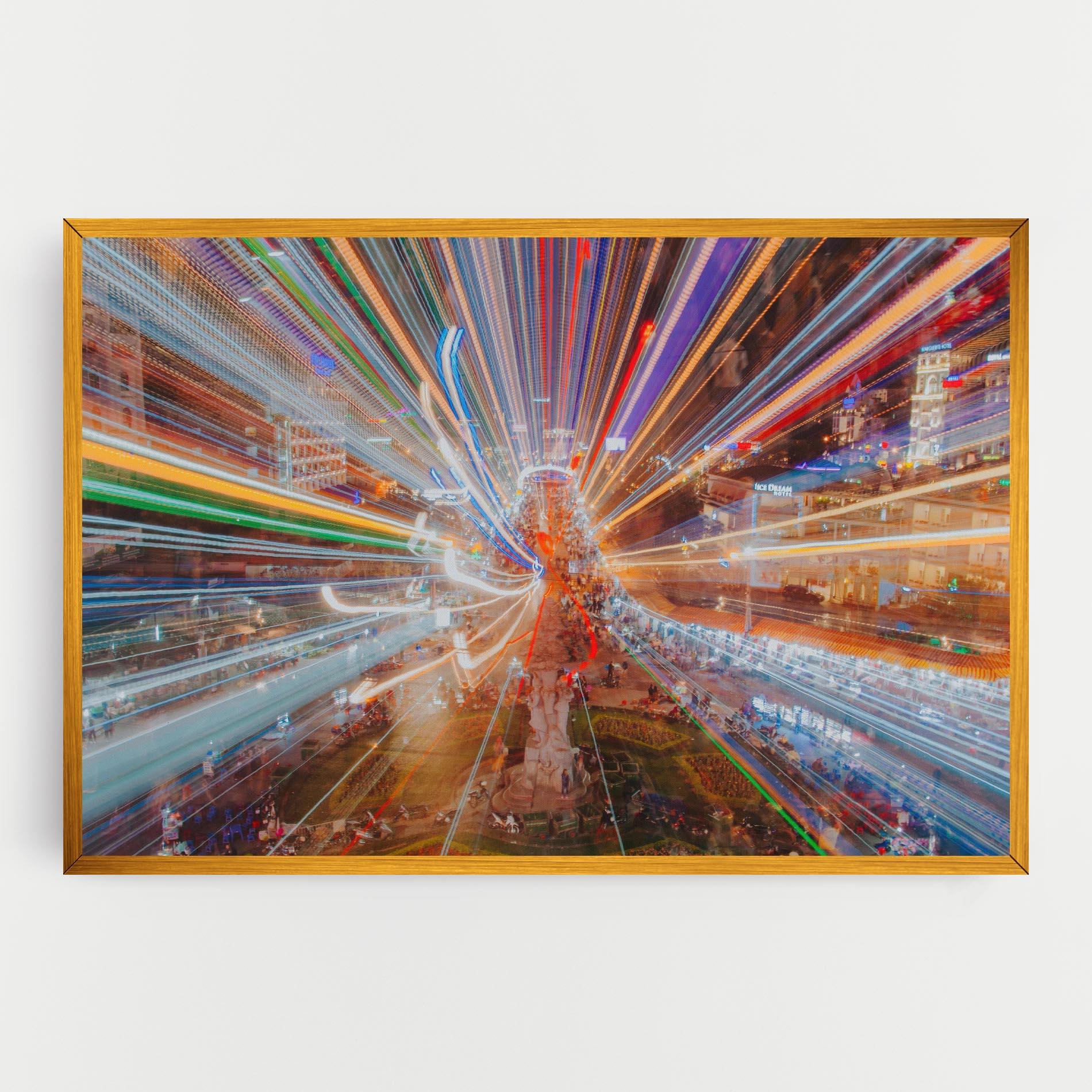 Tablou Canvas Colorful Light City mockup 0