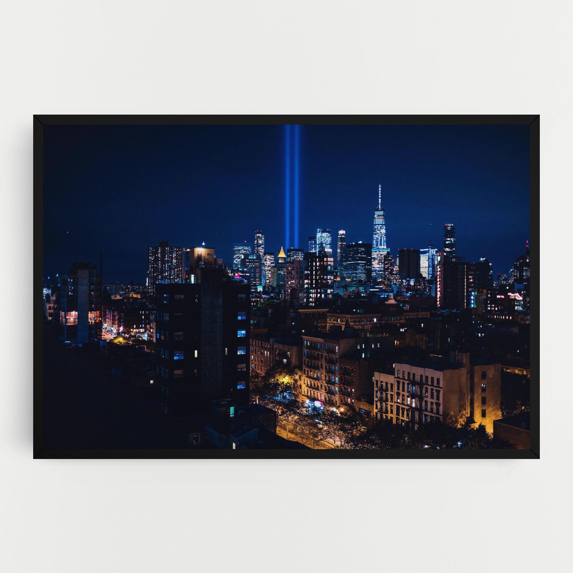 Tablou Canvas Blue Light City mockup 0