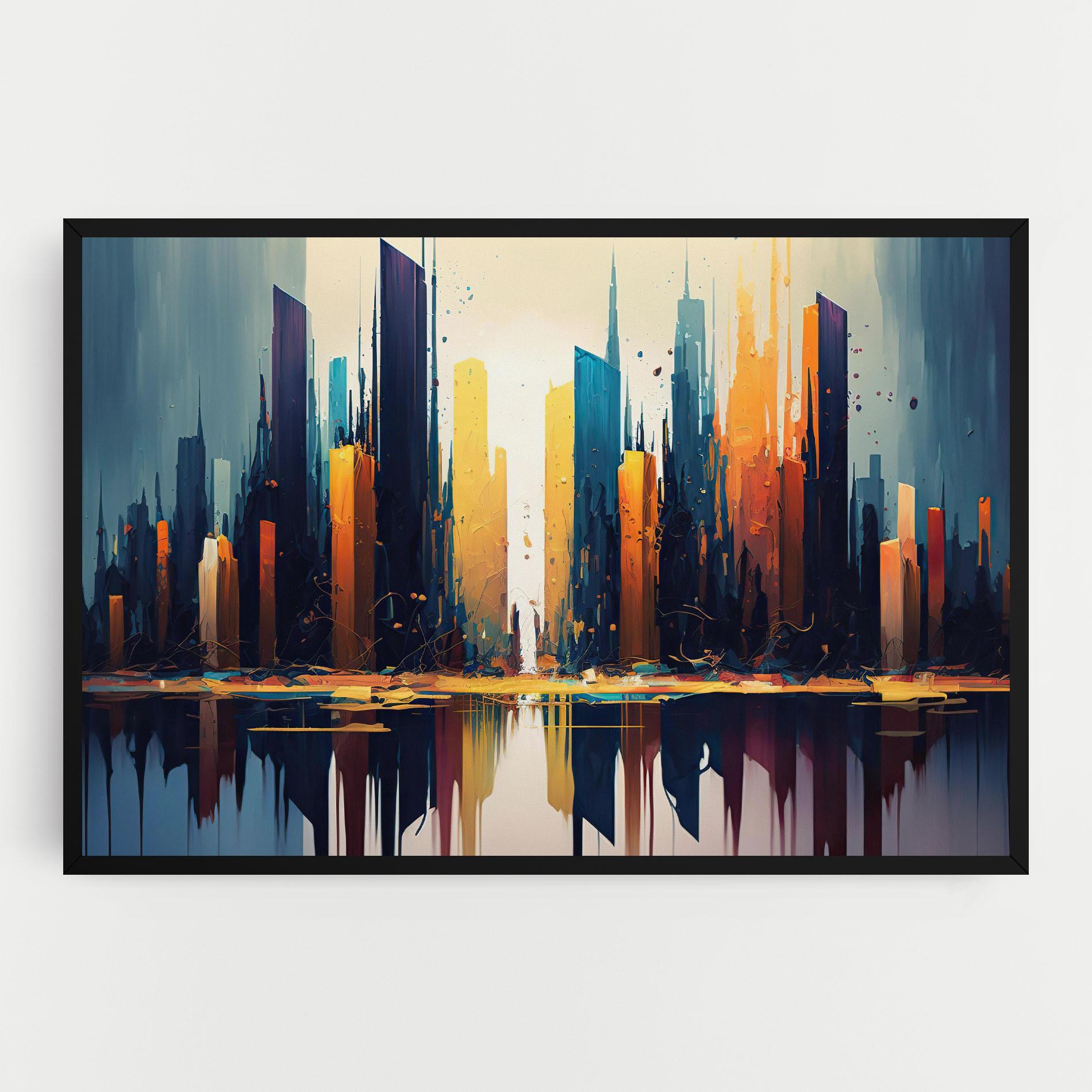 Tablou Canvas City Pain Art mockup 0