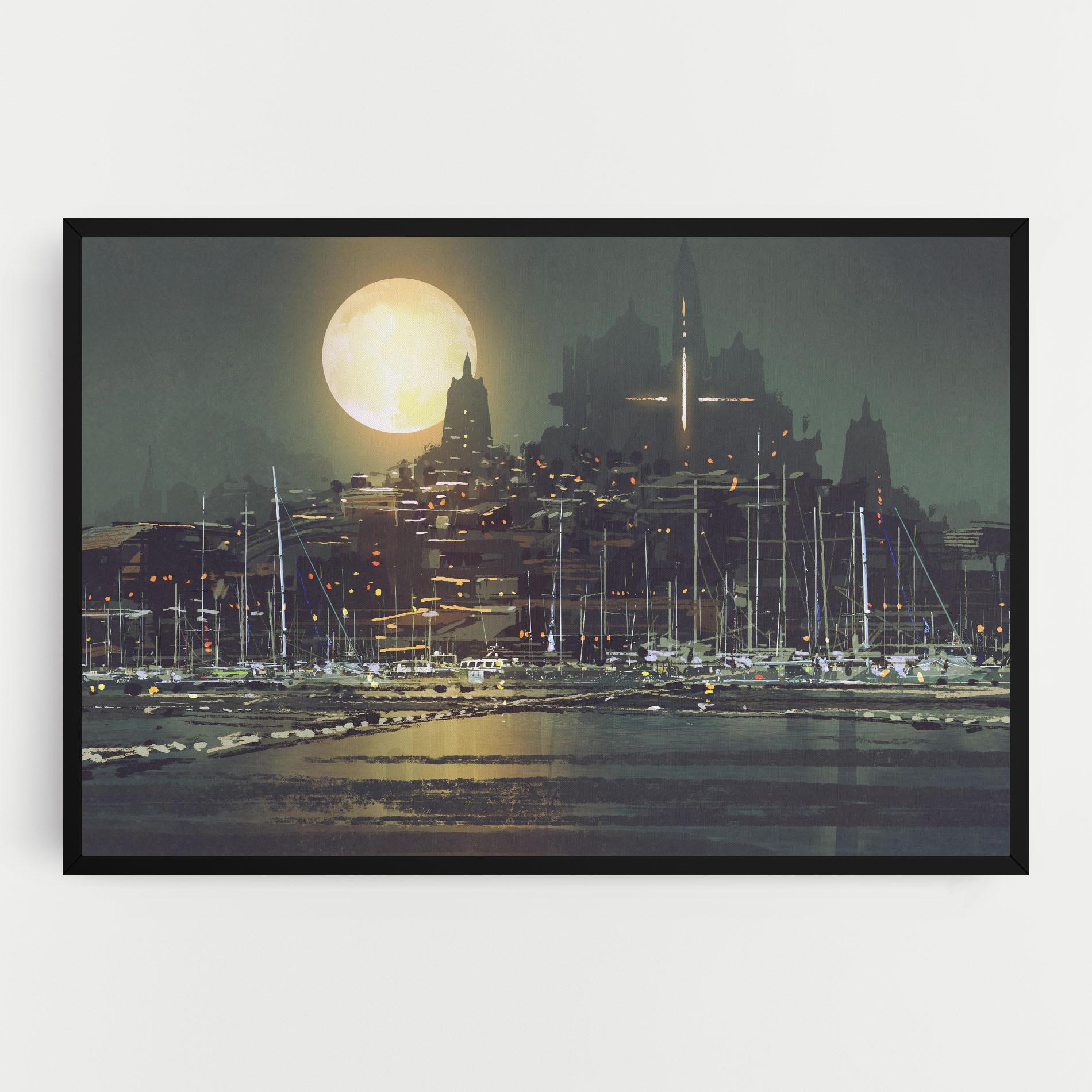 Tablou Canvas City Port mockup 0