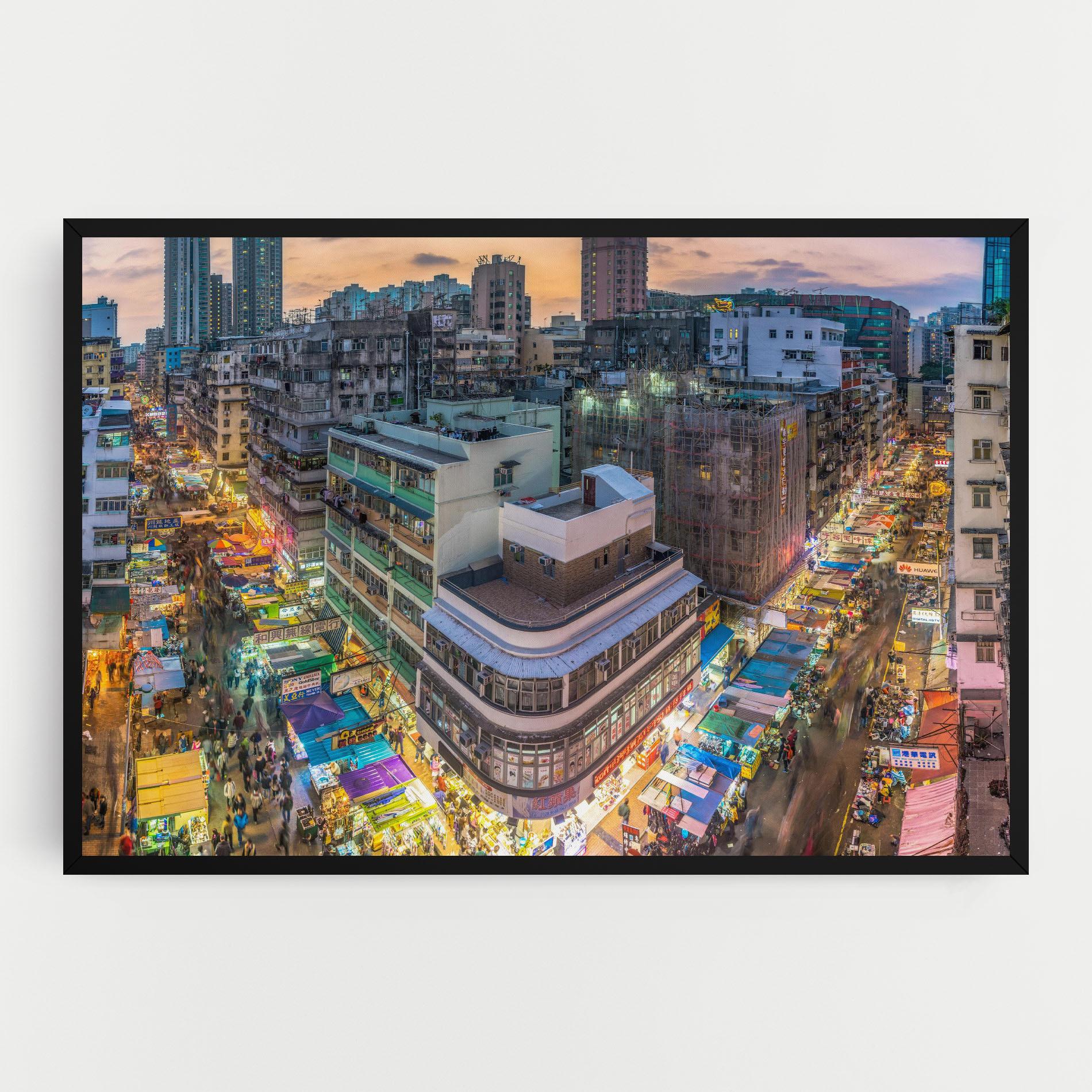 Tablou Canvas Colorful Building mockup 0