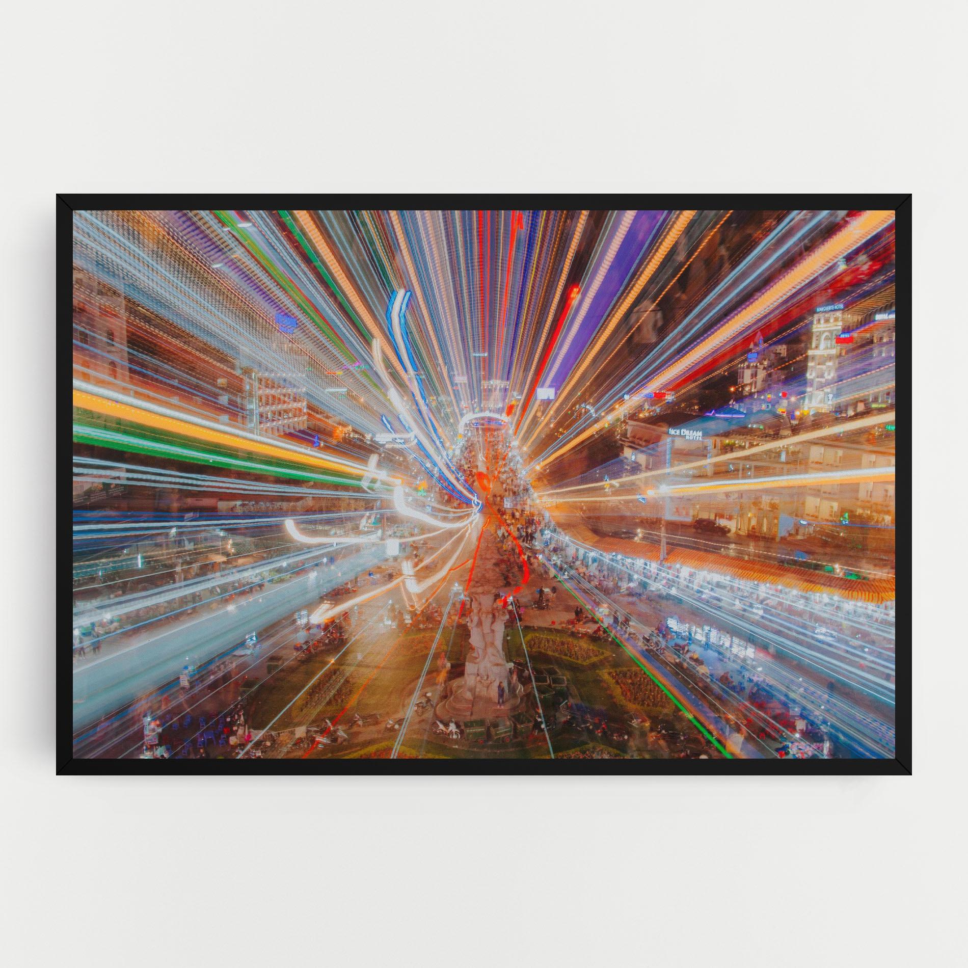 Tablou Canvas Colorful Light City mockup 0