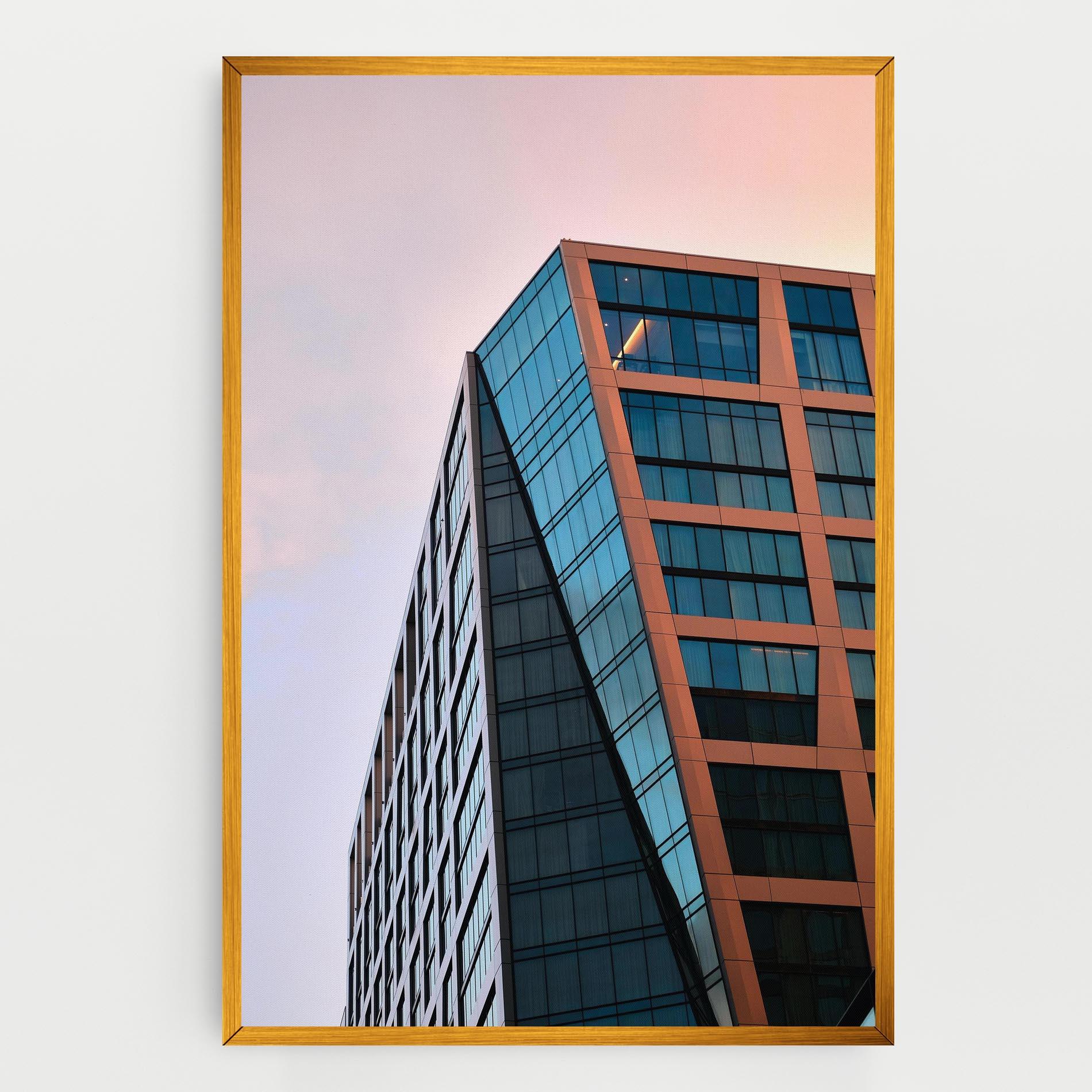 Tablou Canvas Blue Glass Building mockup 0