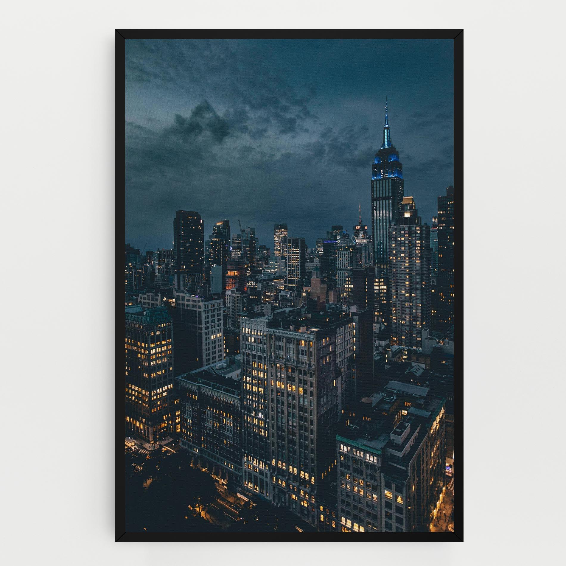 Tablou Canvas City Night mockup 0