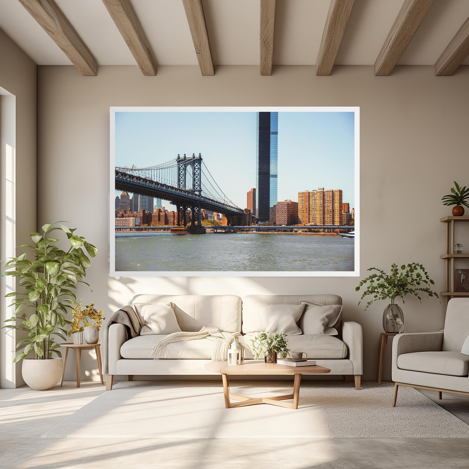 Tablou Canvas Big City Bridge mockup 6