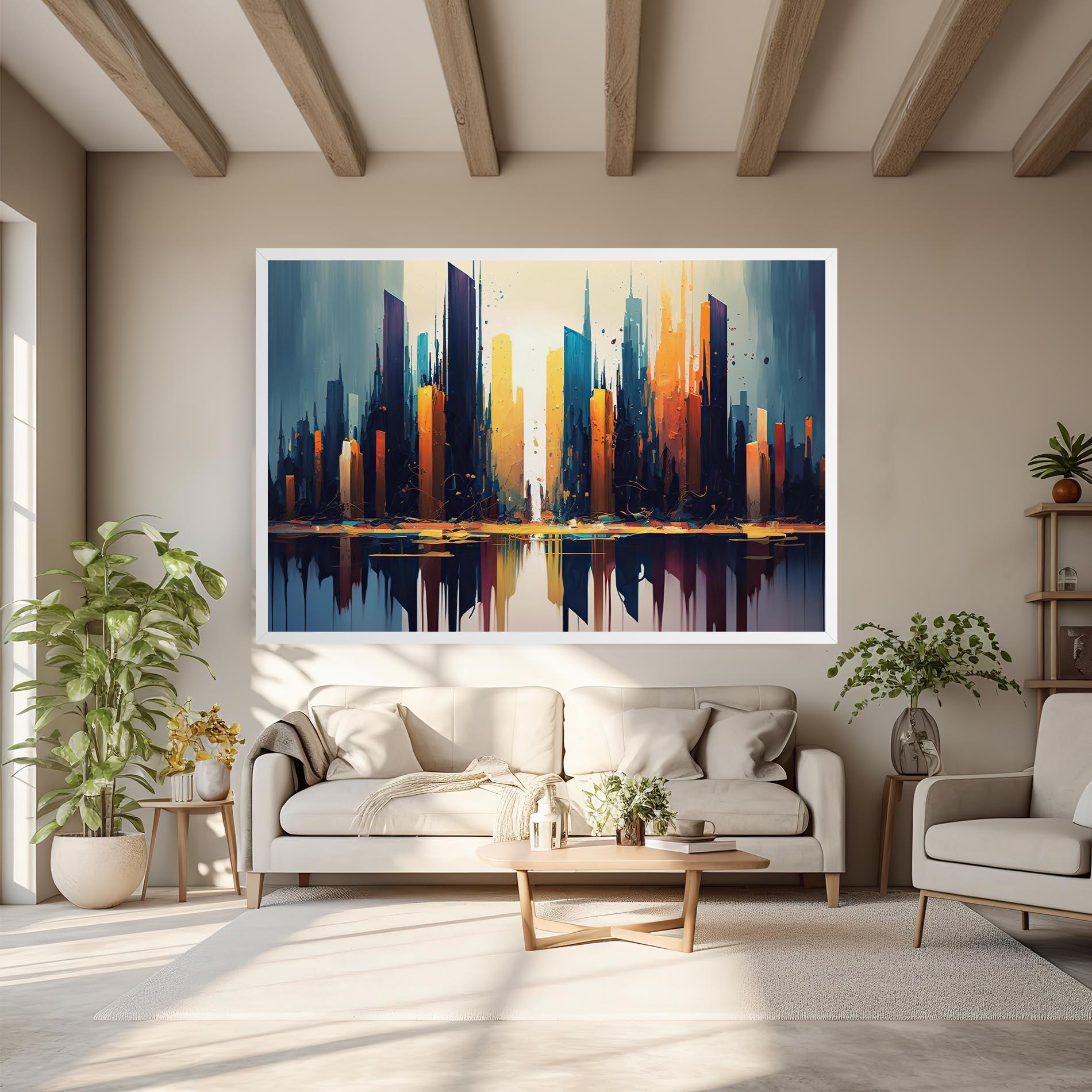 Tablou Canvas City Pain Art mockup 6