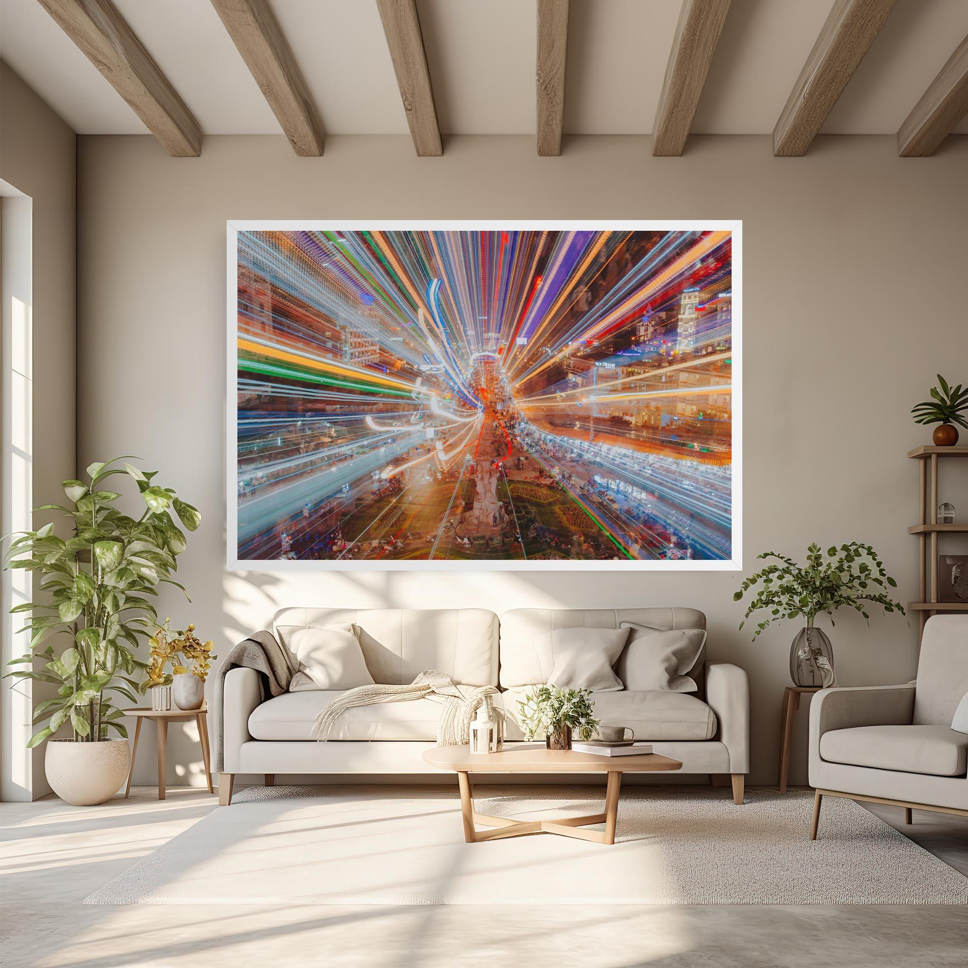 Tablou Canvas Colorful Light City mockup 6