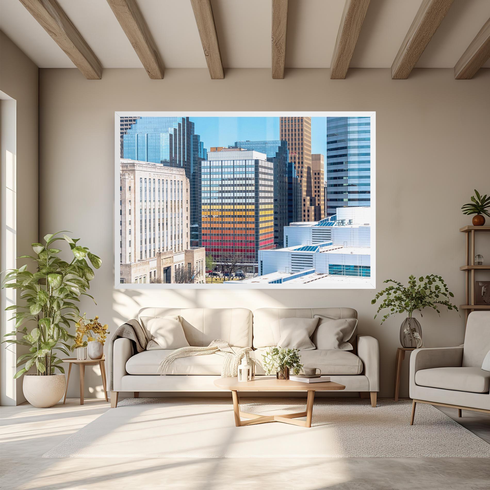 Tablou Canvas Colorful Urban Building mockup 6