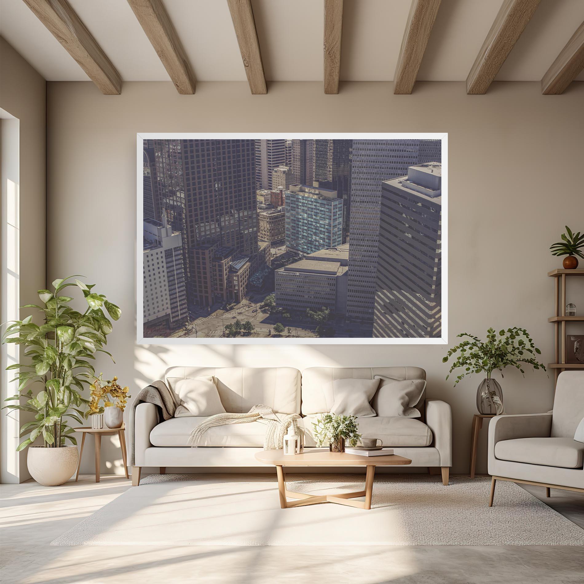 Tablou Canvas Cream Light Building mockup 6