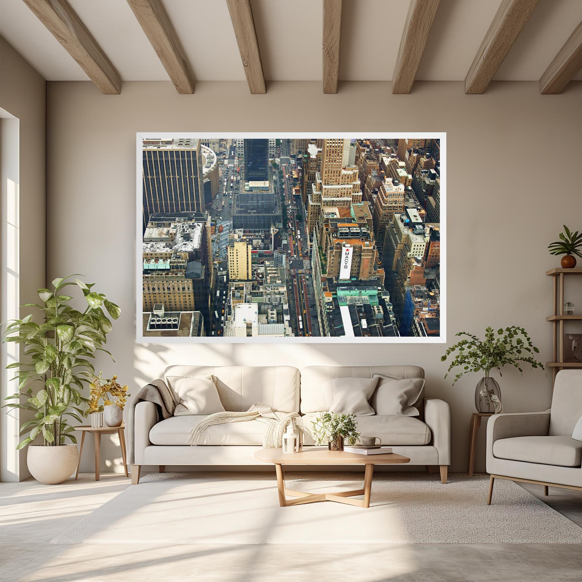 Tablou Canvas Cream Tall Building mockup 6