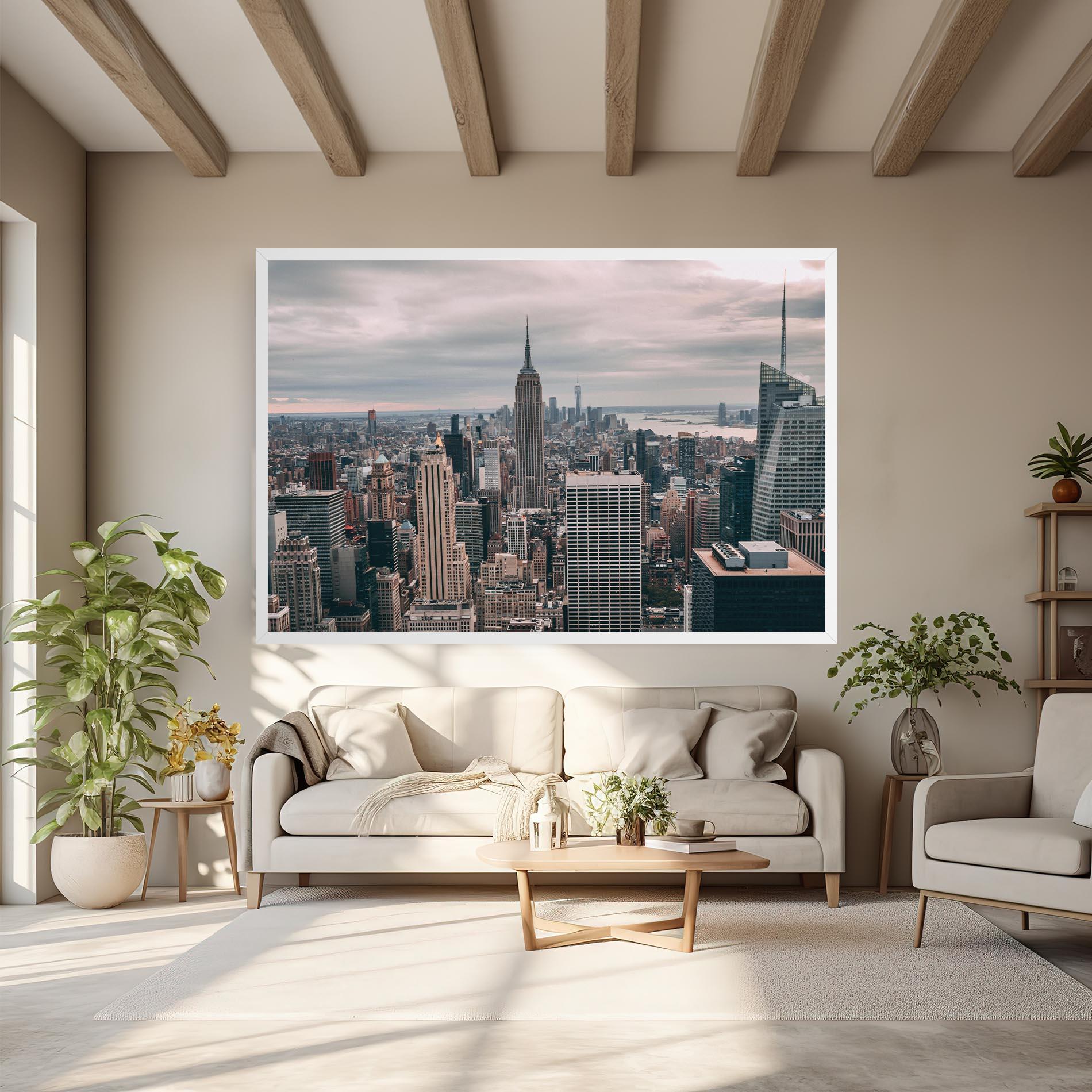 Tablou Canvas High View Building mockup 6