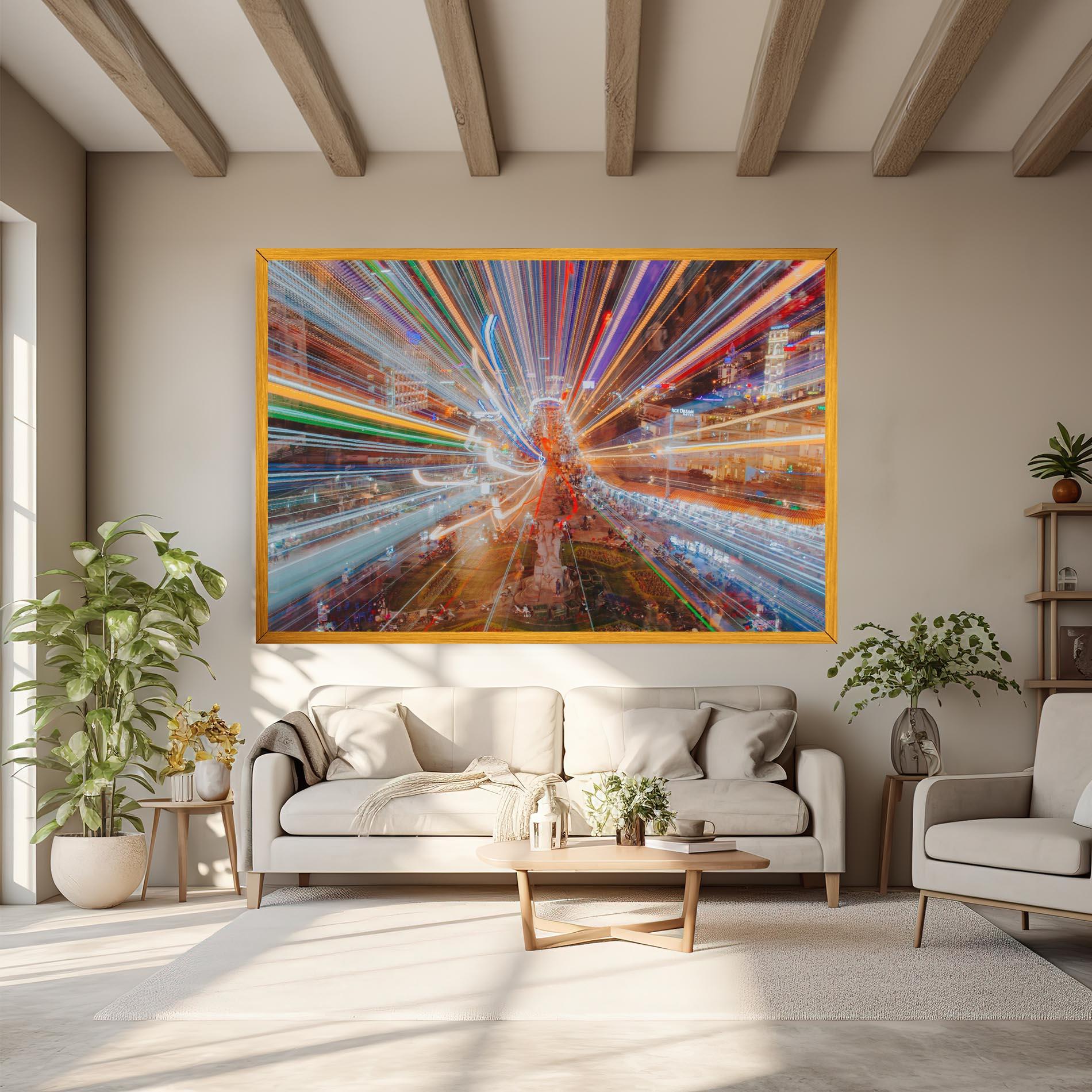 Tablou Canvas Colorful Light City mockup 6