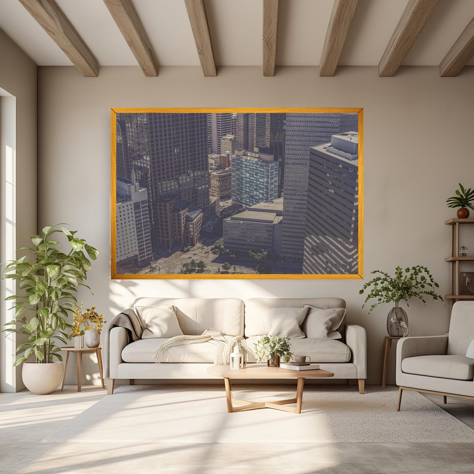 Tablou Canvas Cream Light Building mockup 6