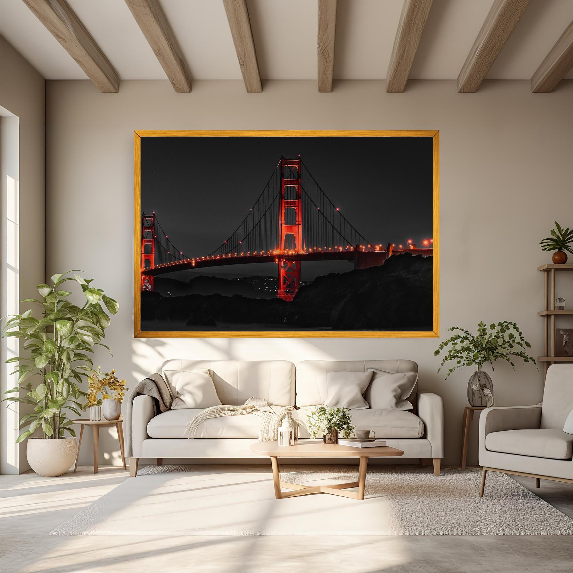 Tablou Canvas Golden Gate Bridge mockup 6