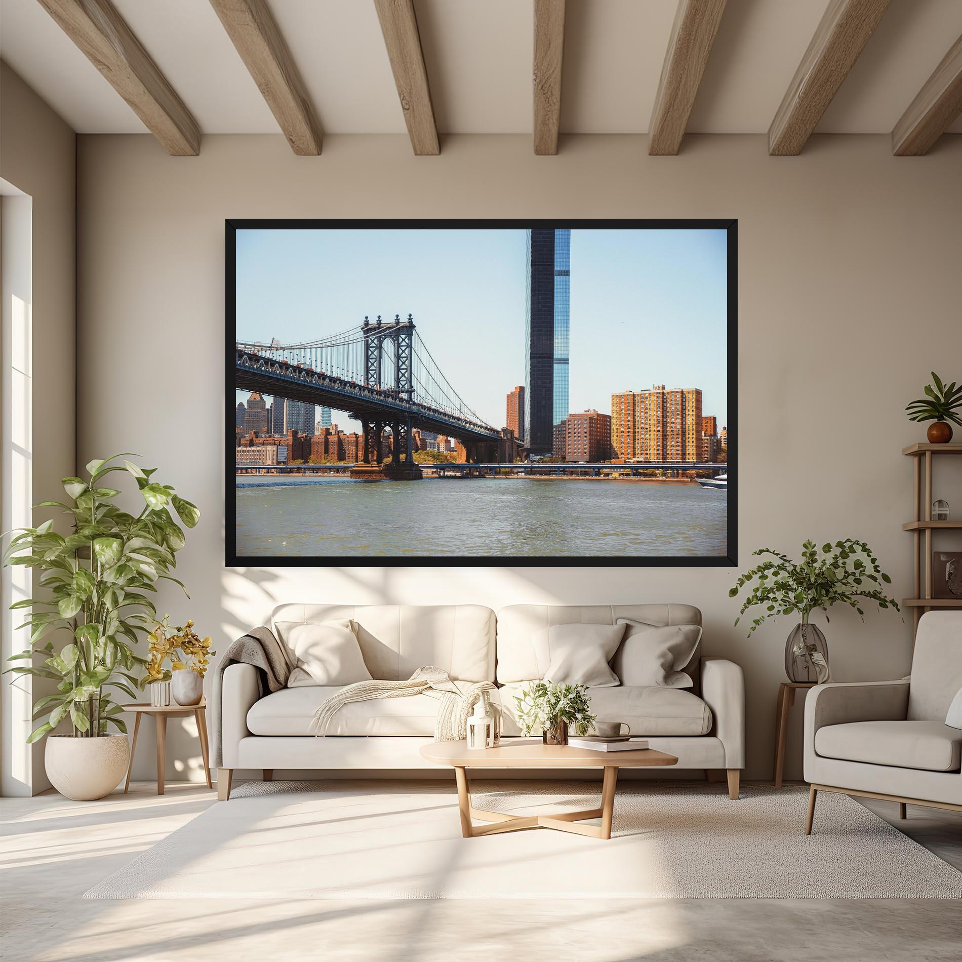 Tablou Canvas Big City Bridge mockup 6
