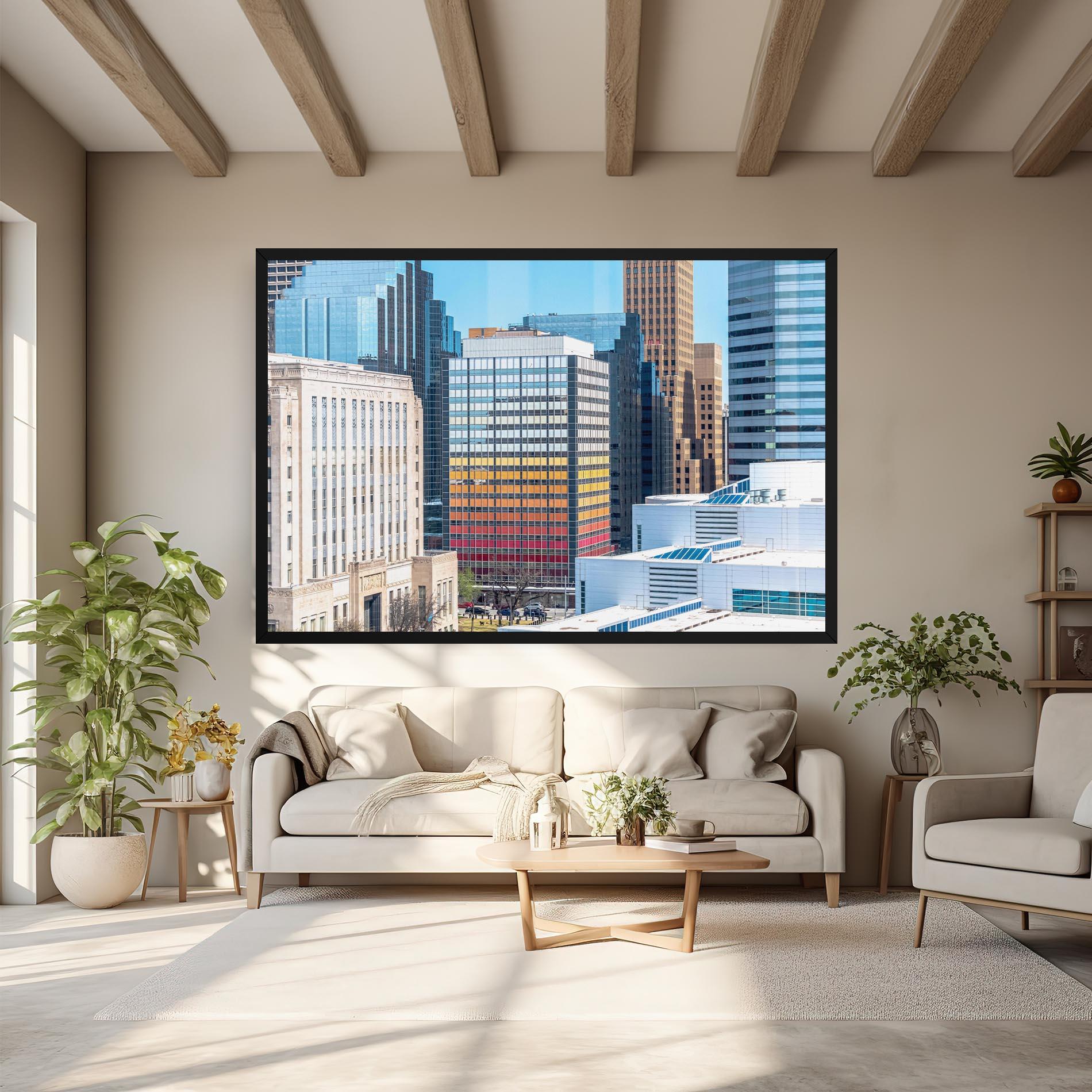 Tablou Canvas Colorful Urban Building mockup 6