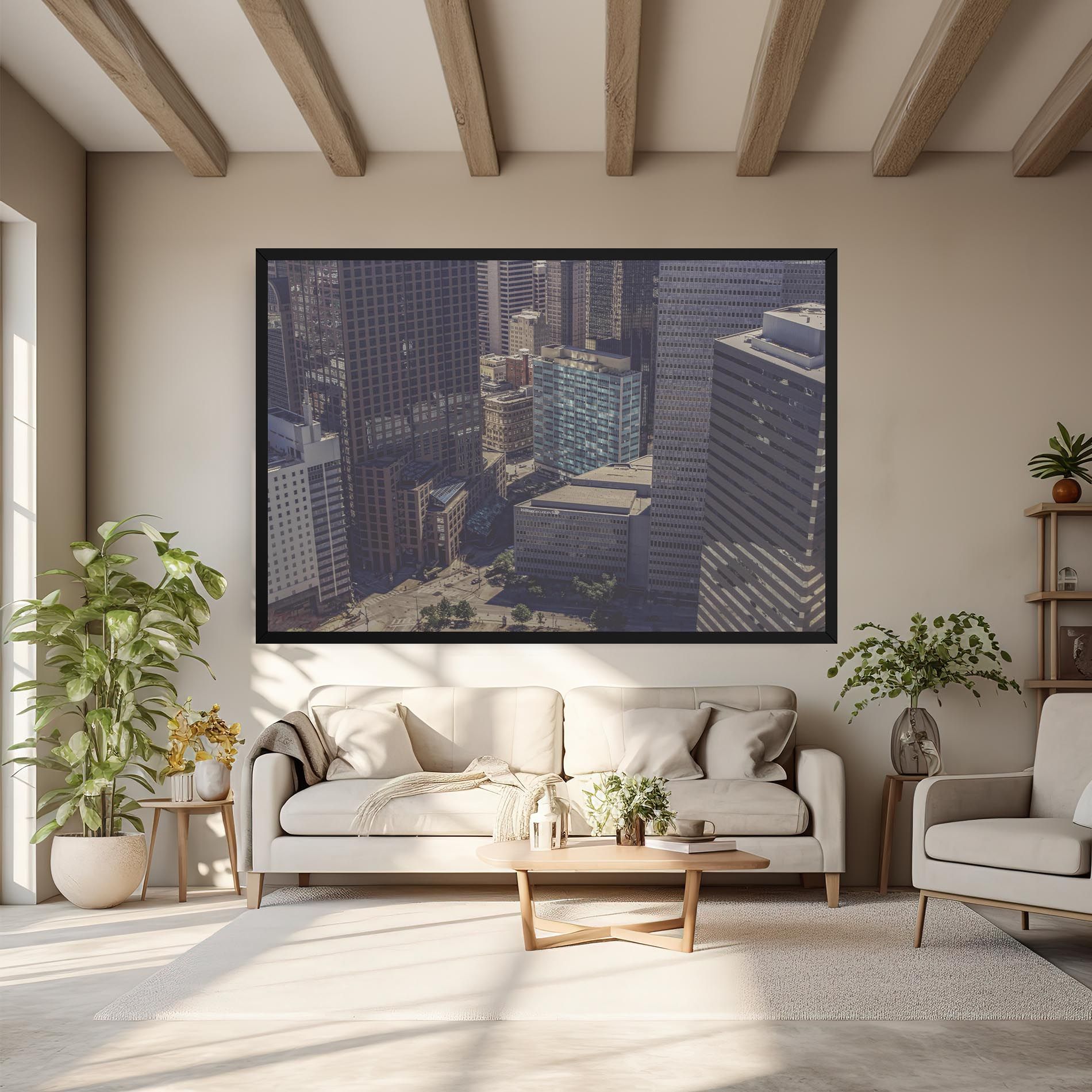 Cream Light Building mockup 6