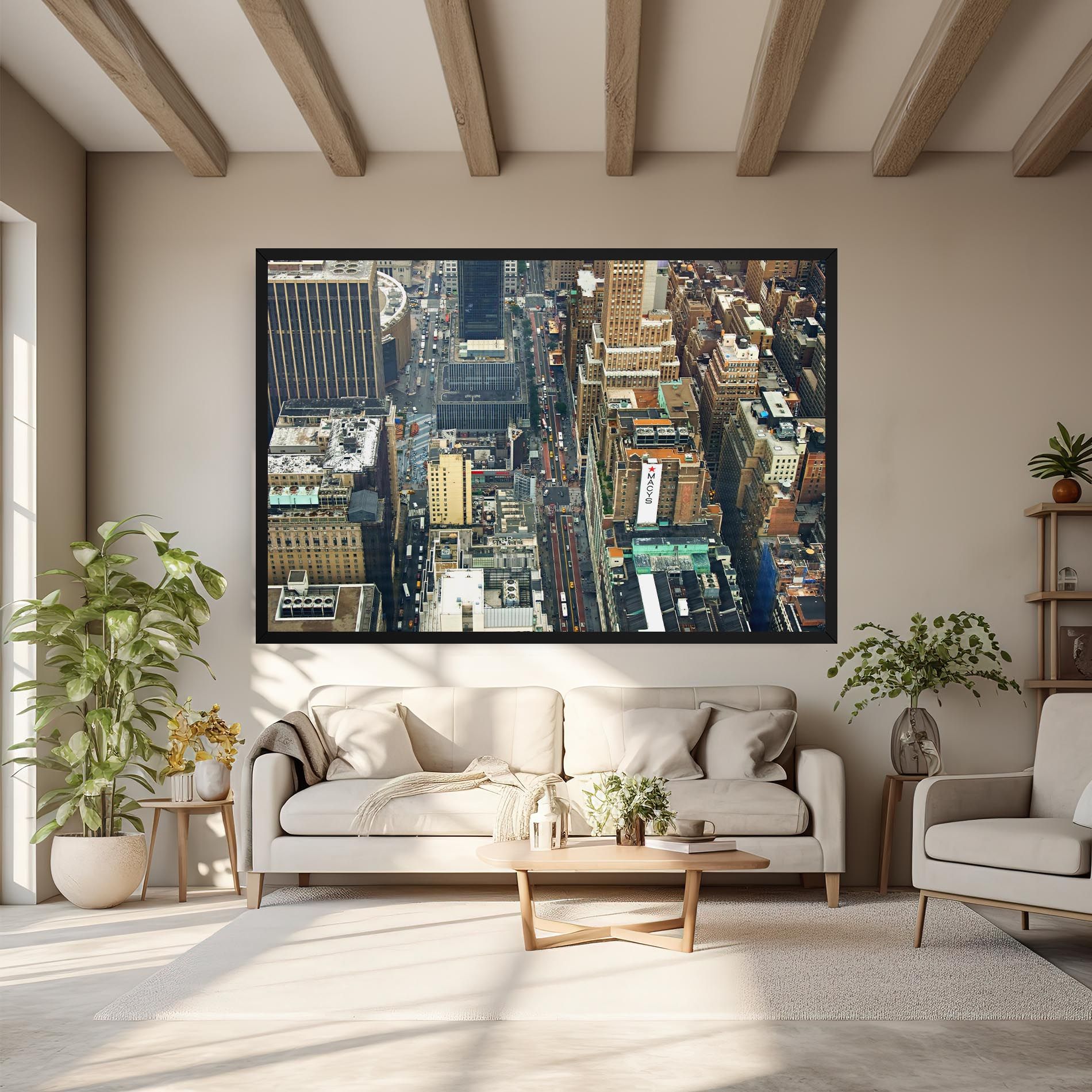 Cream Tall Building mockup 6