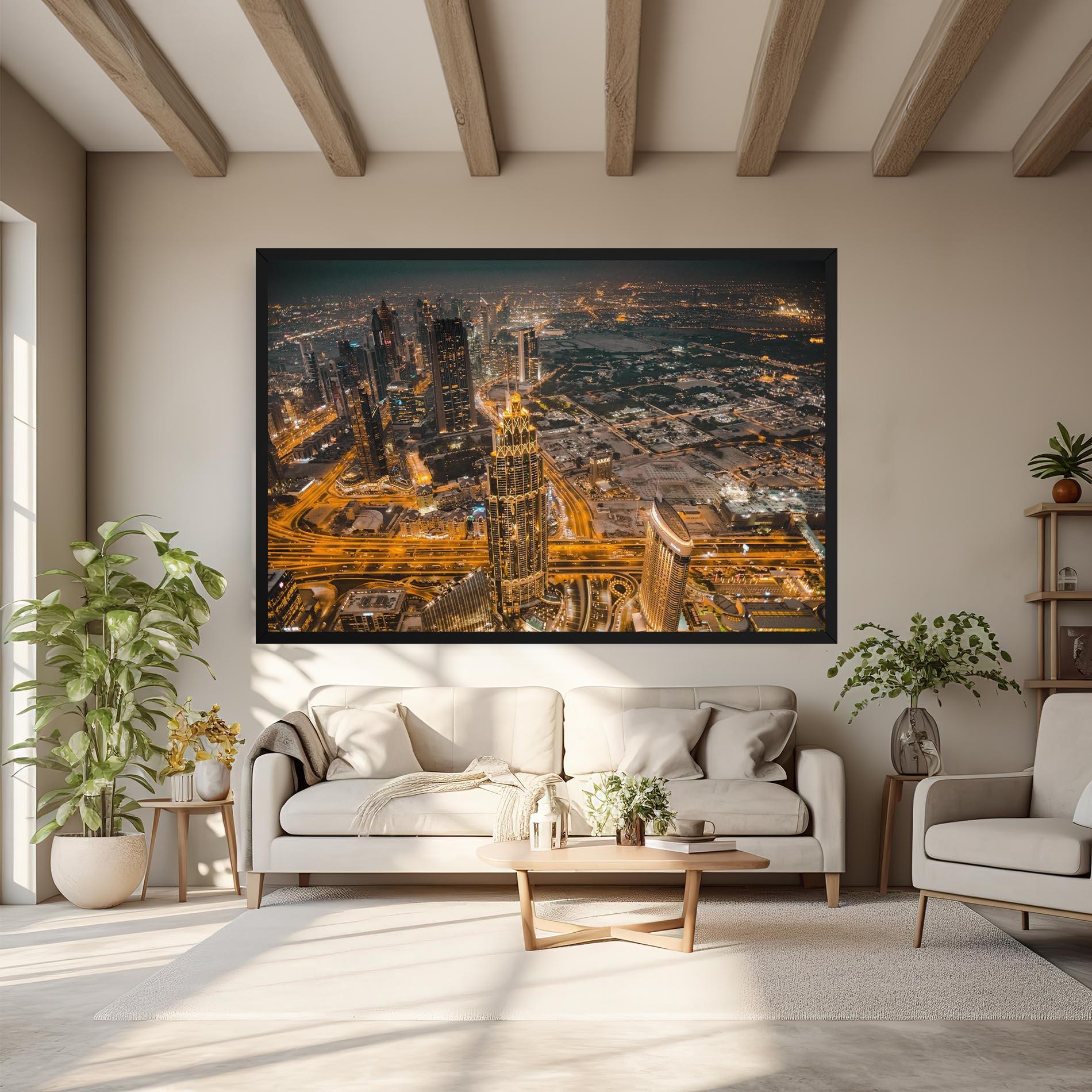 Tablou Canvas Dubai Lights mockup 6