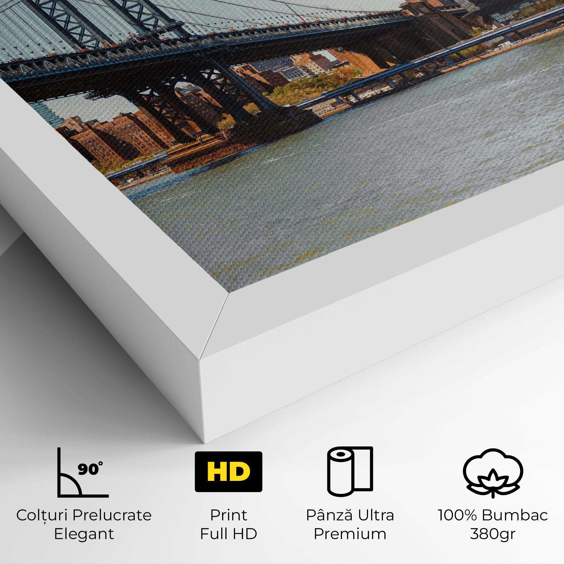Tablou Canvas Big City Bridge mockup 4